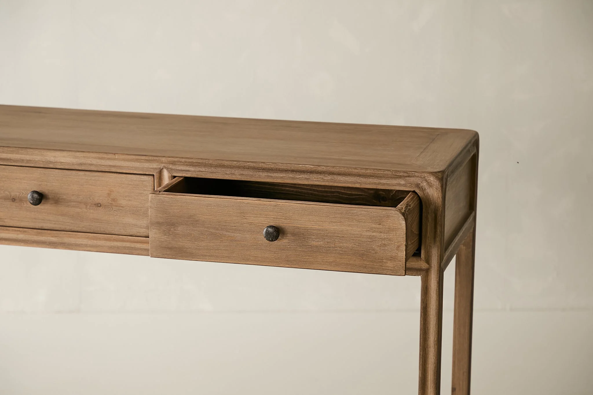 Palmer 3-Drawer Console - Aged Brown - Image 7