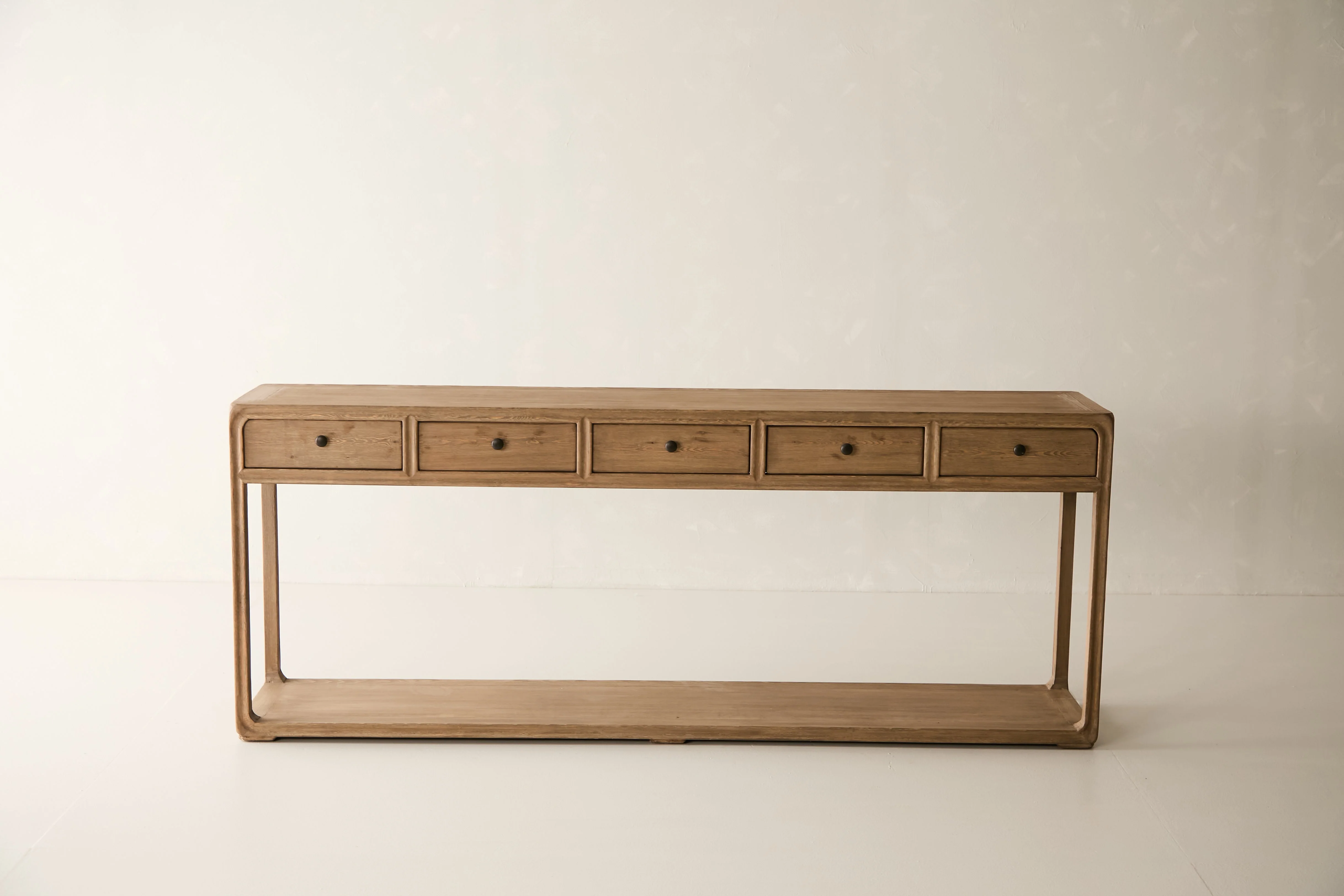 Palmer 5-Drawer Console - Aged Brown