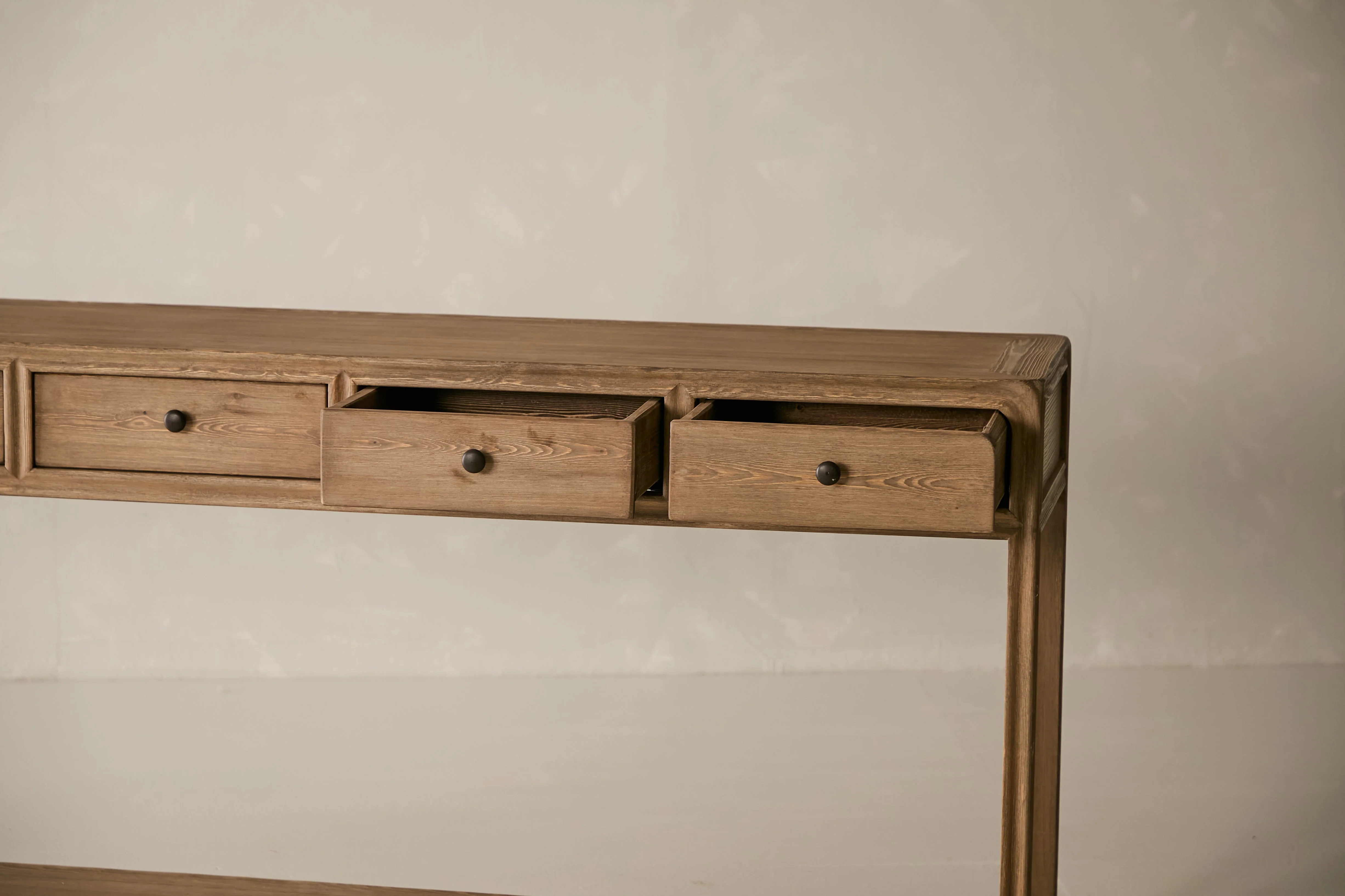Palmer 5-Drawer Console - Aged Brown - Image 8