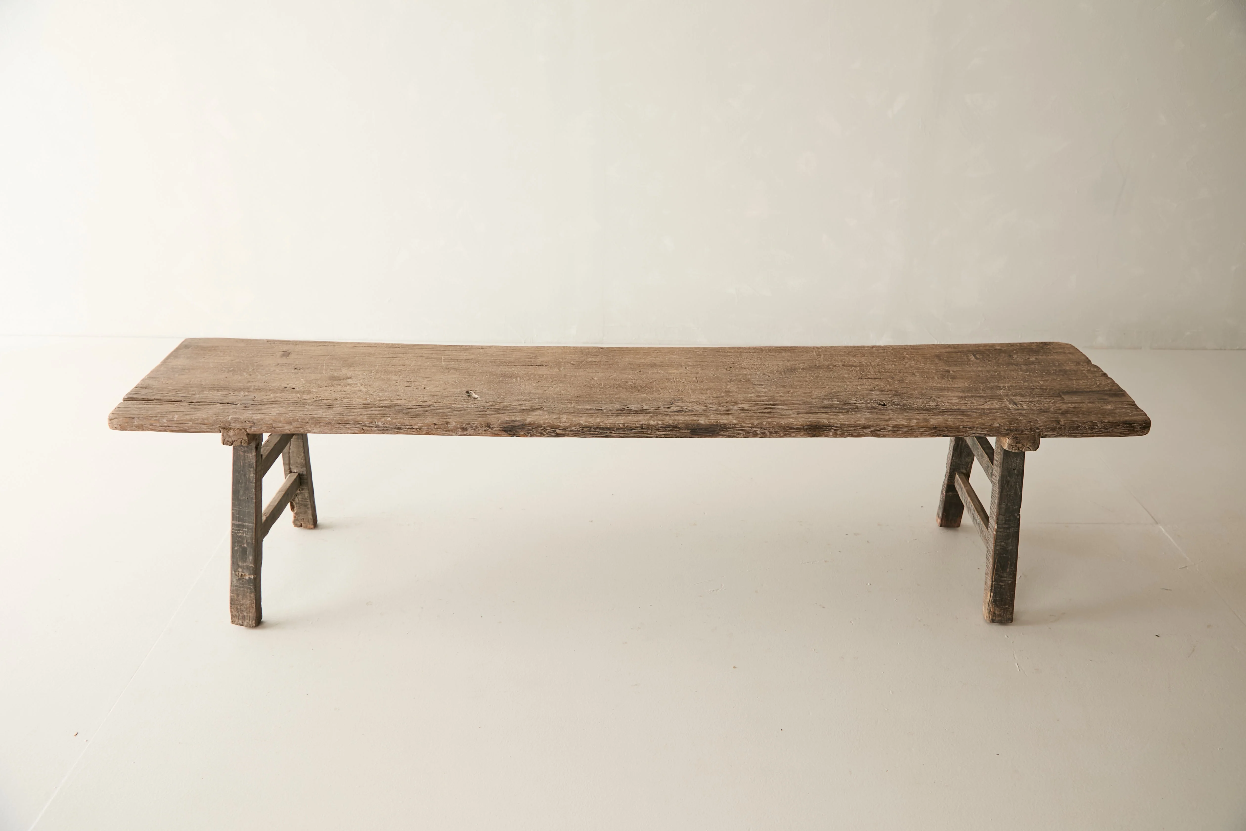 Vintage Solid Elm Bench - Circa 1945 No. J02 - Image 3