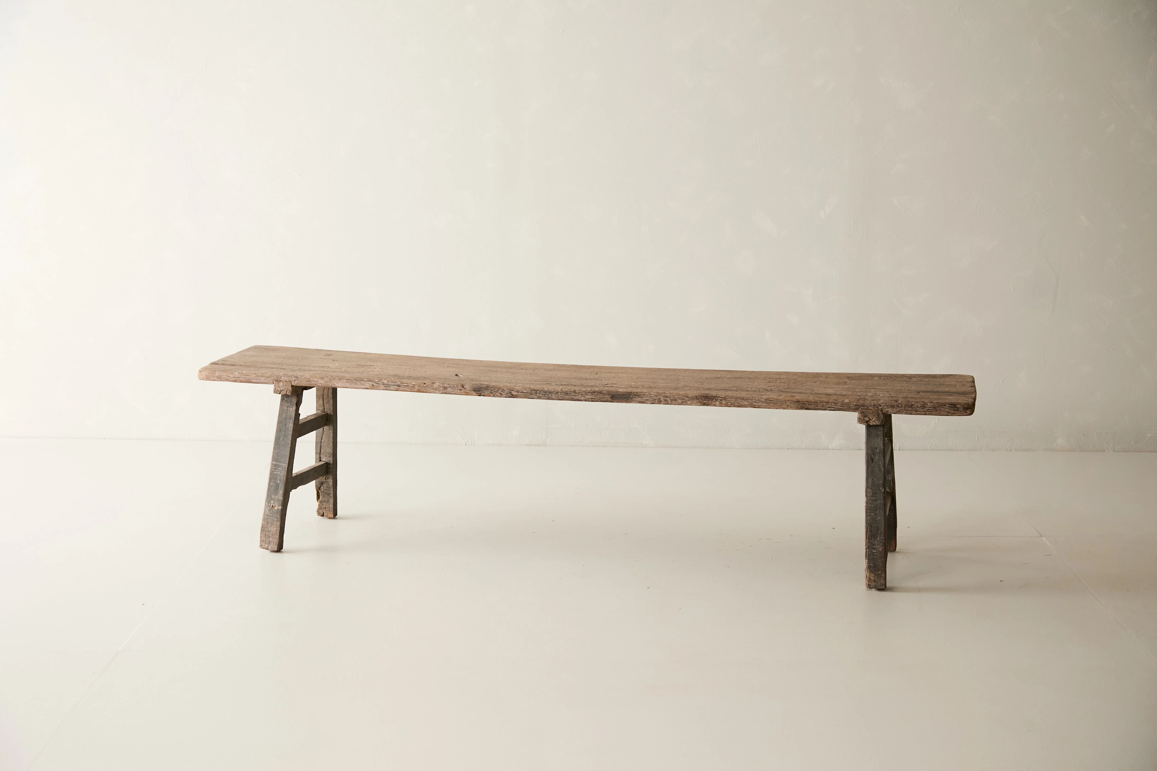 Vintage Solid Elm Bench - Circa 1945 No. J02 - Image 4