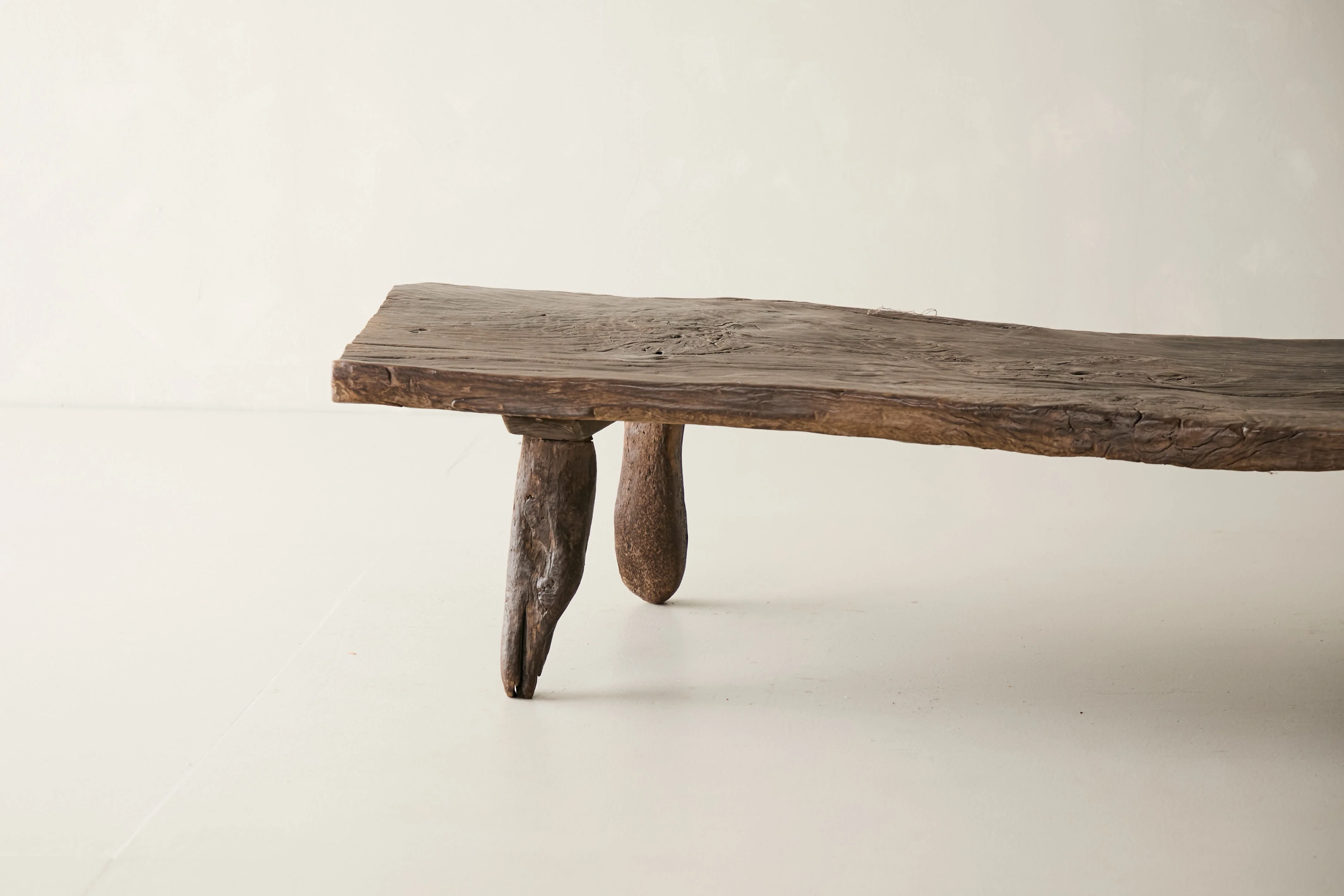 Reclaimed Solid Oak Hewn Coffee Table No. J16 - Image 5