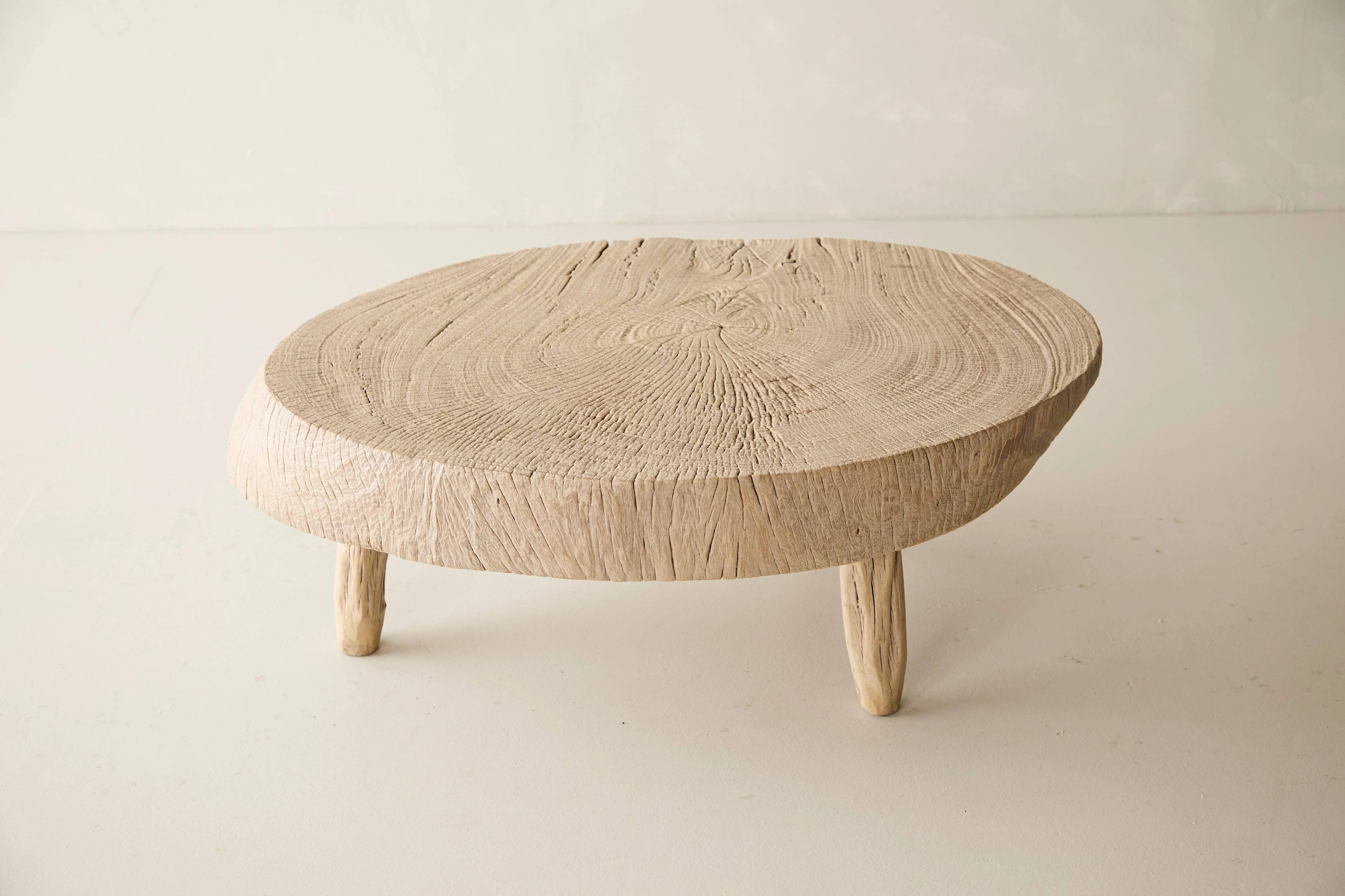 Reclaimed Solid Oak Slab Coffee Table No. J24 - Image 3