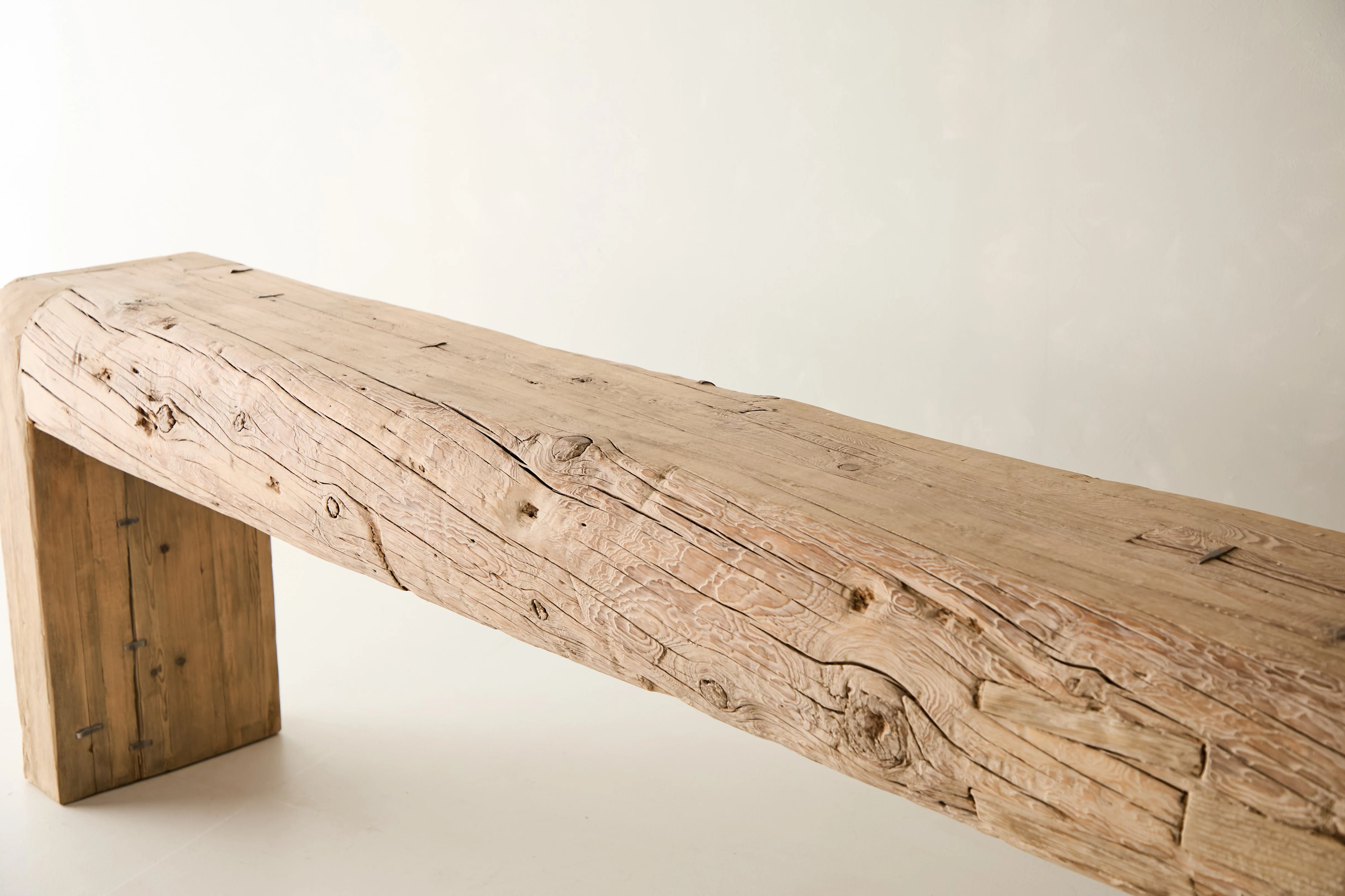 Reclaimed Solid Pine Beam Console No. J31 - Image 10