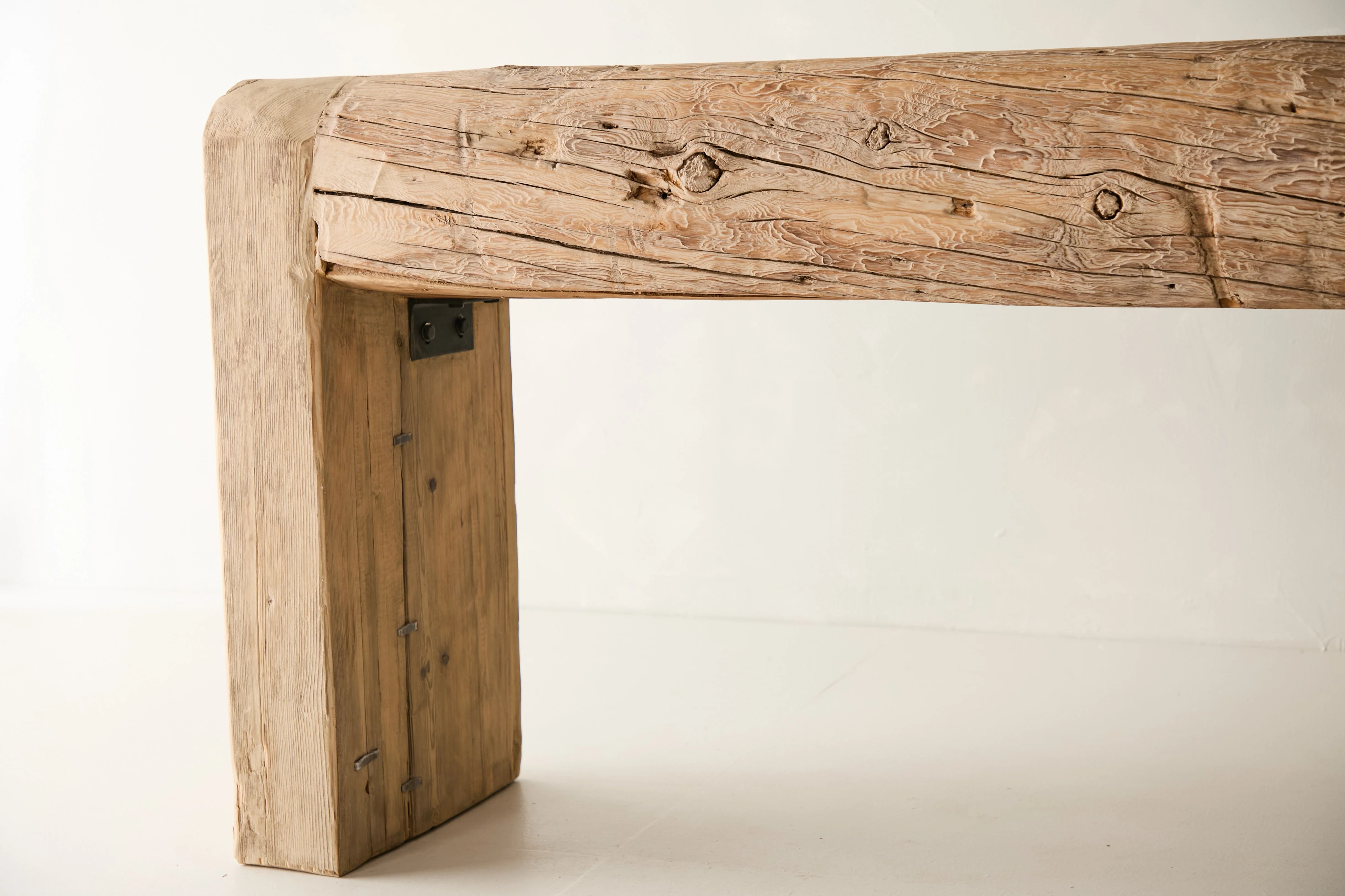Reclaimed Solid Pine Beam Console No. J31 - Image 6