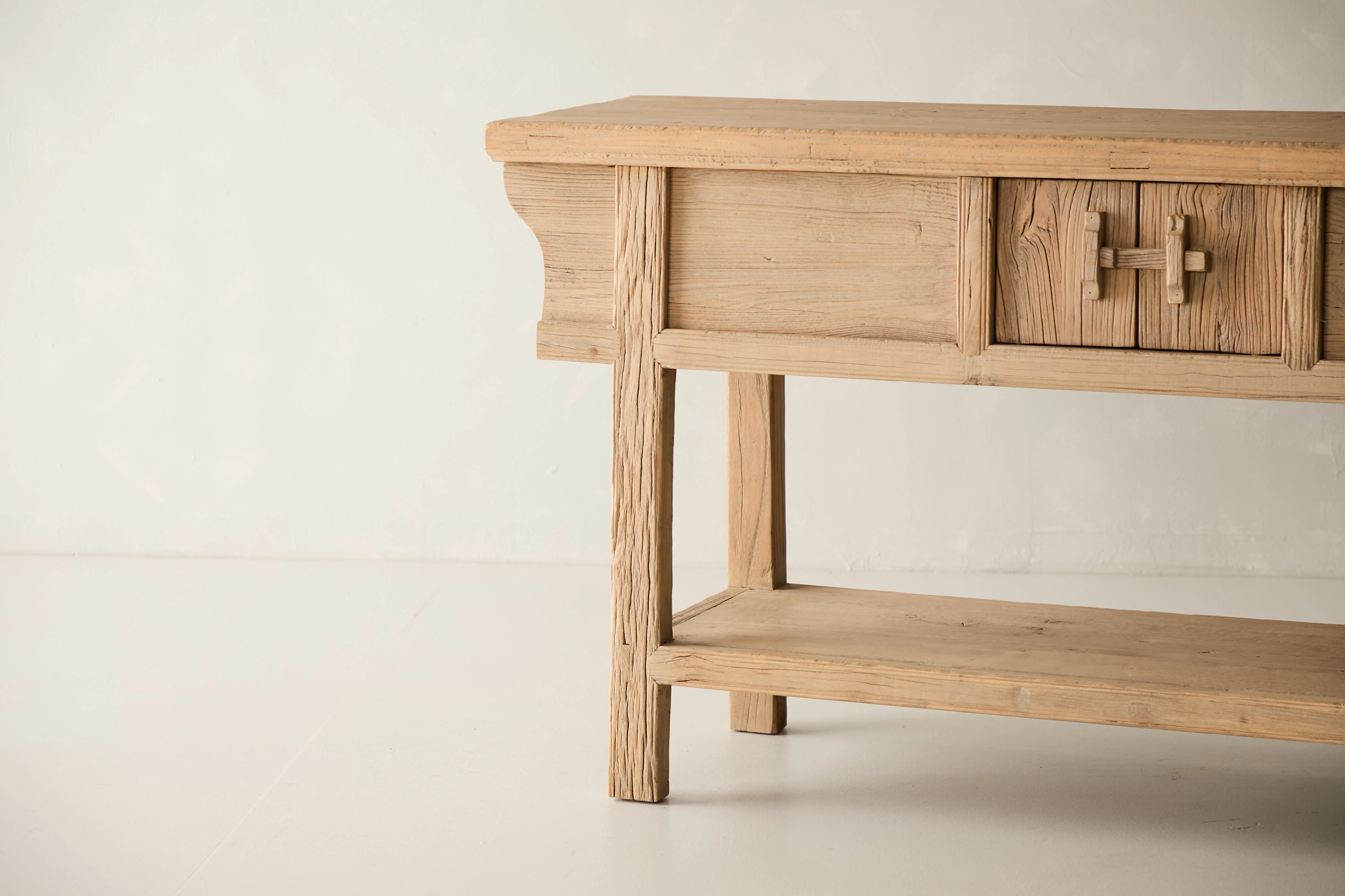 Reclaimed Solid Elm Console No. J40 - Image 5