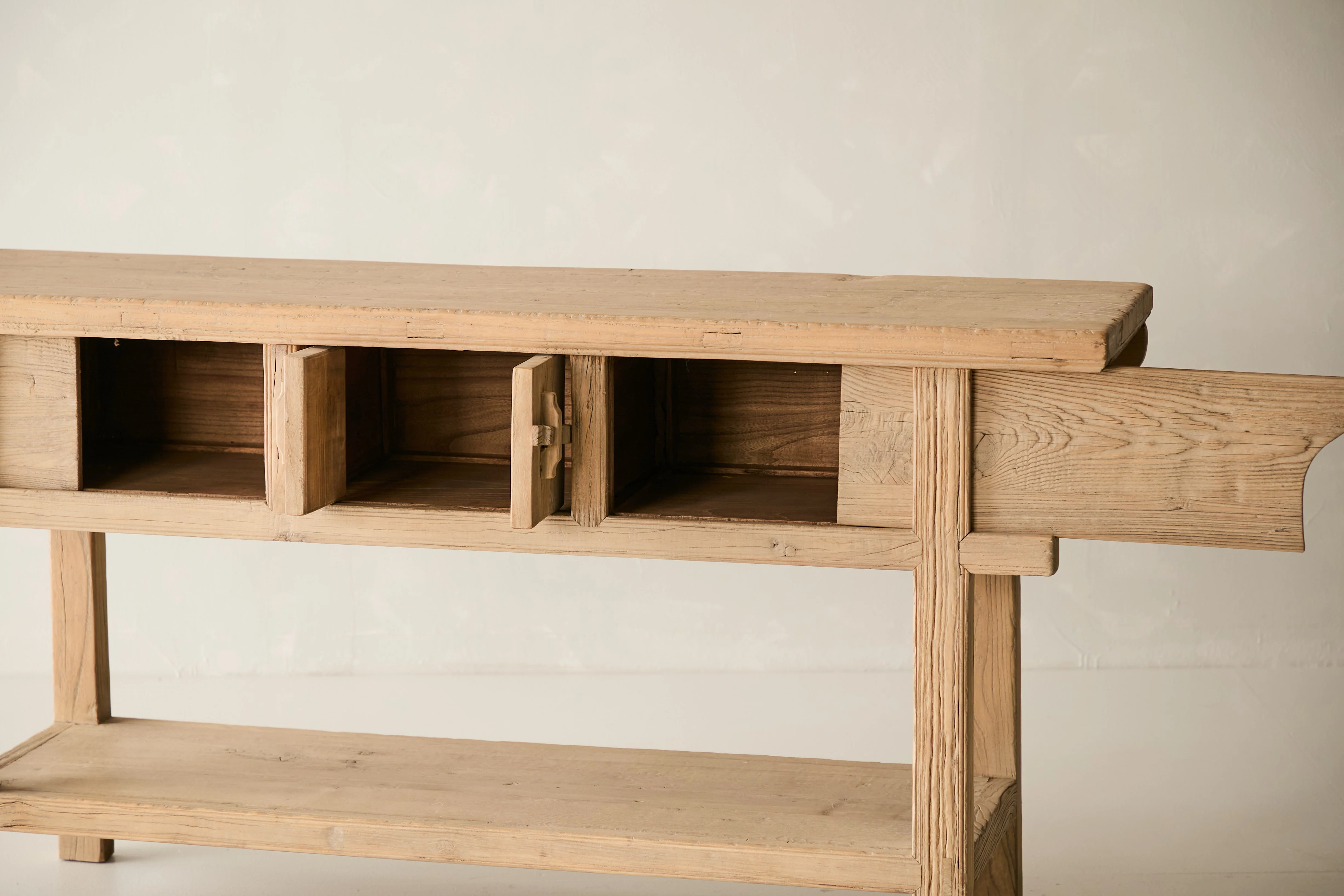 Reclaimed Solid Elm Console No. J40 - Image 7