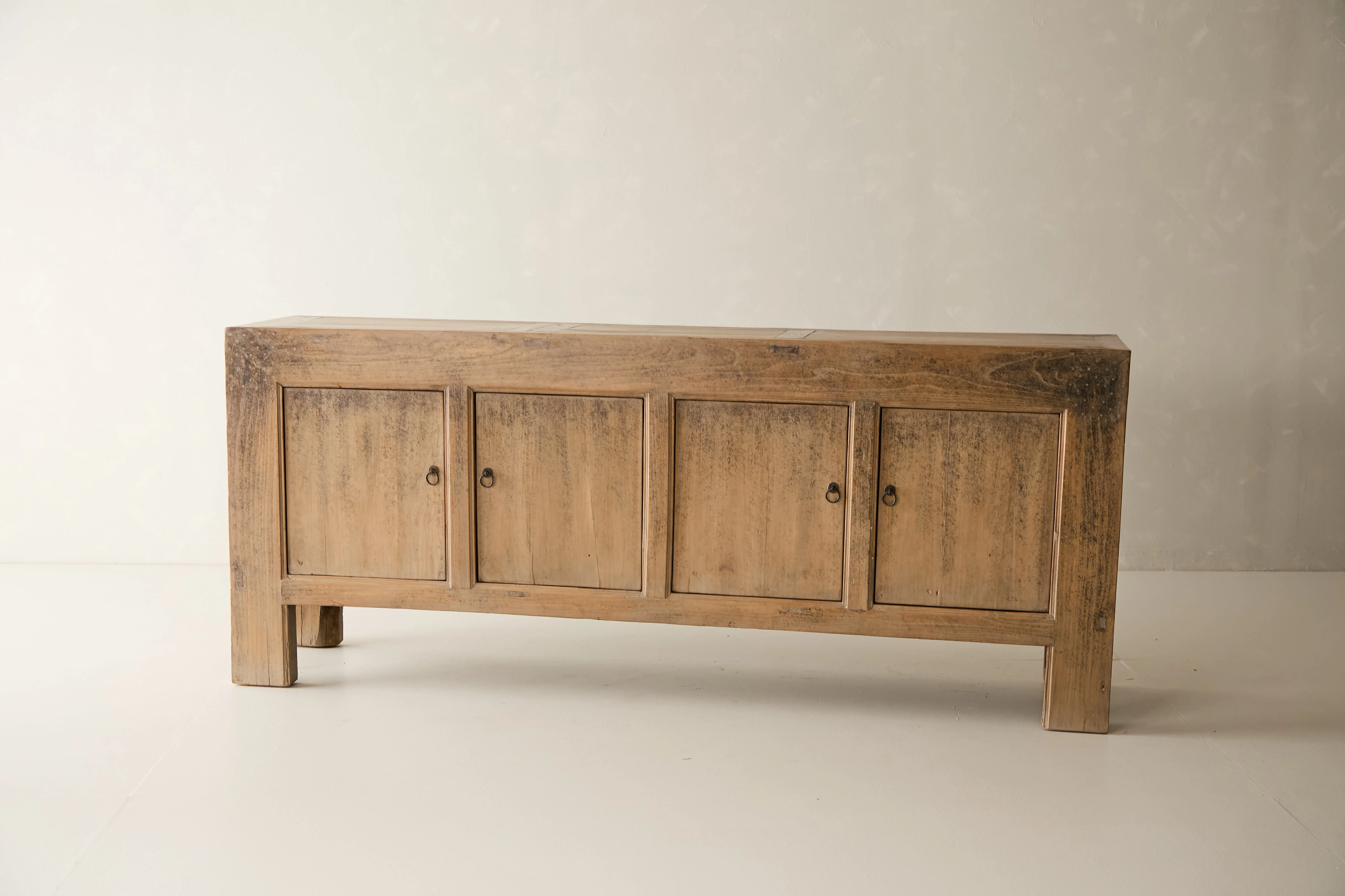 Vintage Solid Elm 4-Door Sideboard - Circa 1935 No. J68 - Image 4