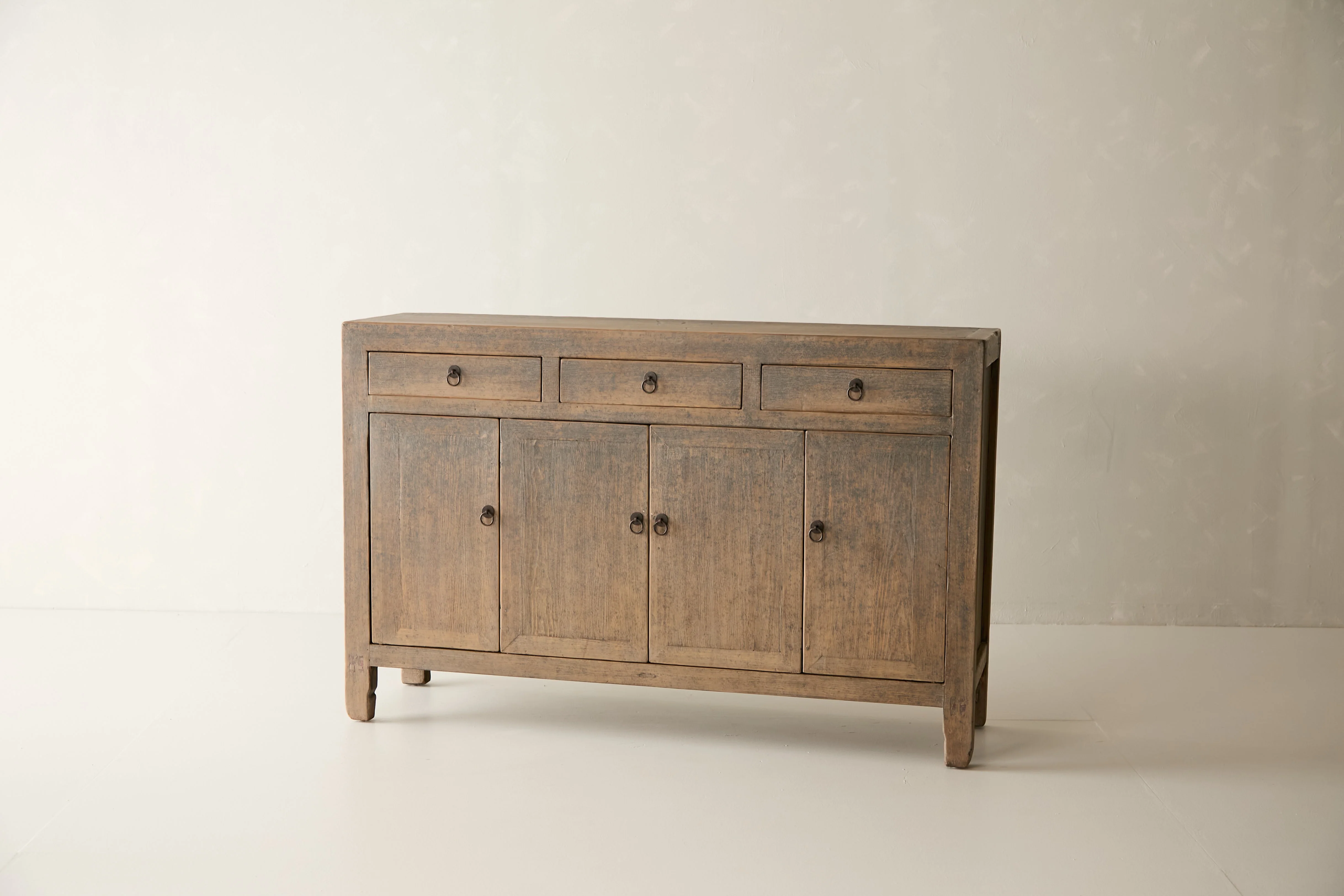 Vintage Solid Pine 4-Door Sideboard - Circa 1945 No. J87 - Image 4