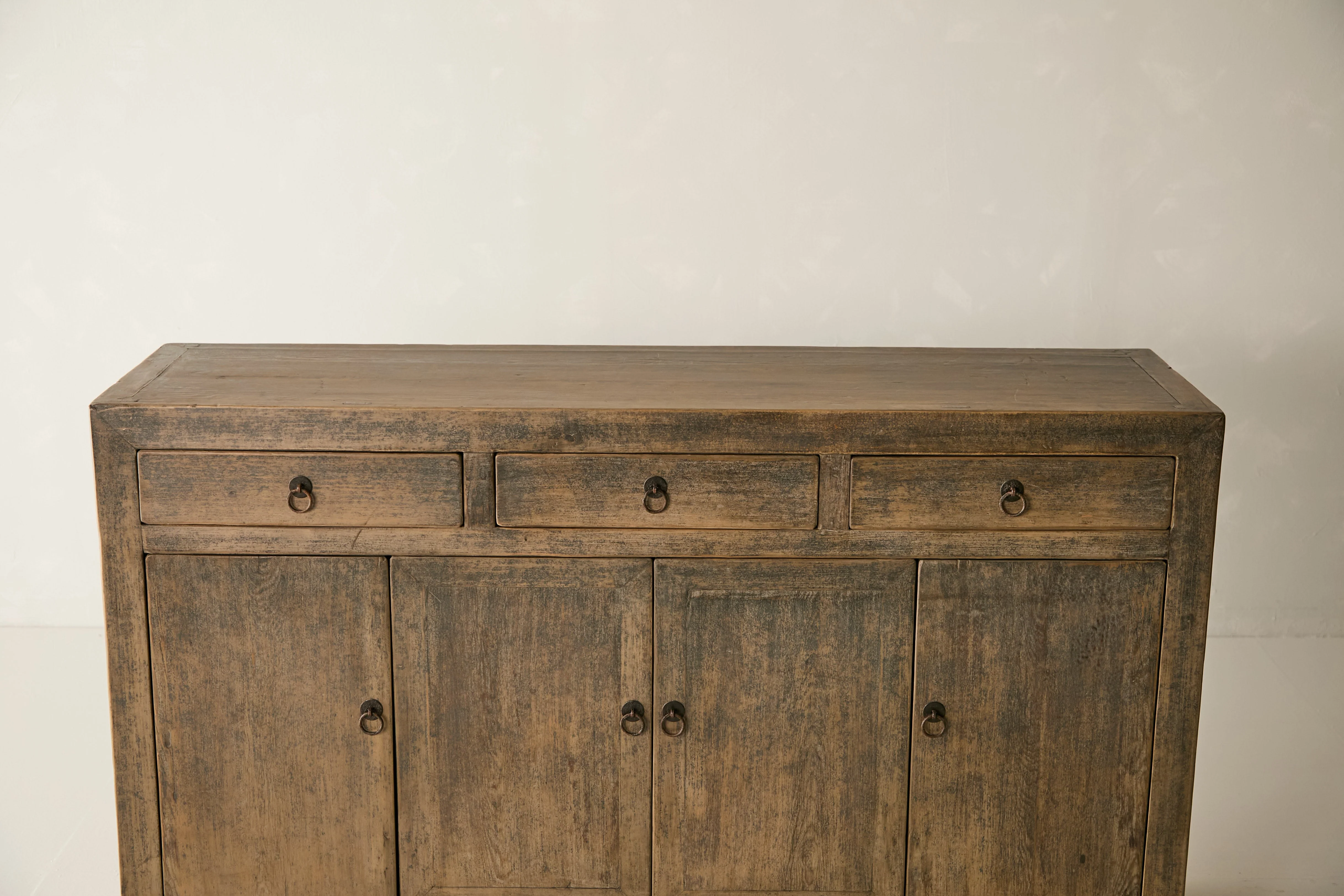 Vintage Solid Pine 4-Door Sideboard - Circa 1945 No. J89 - Image 3