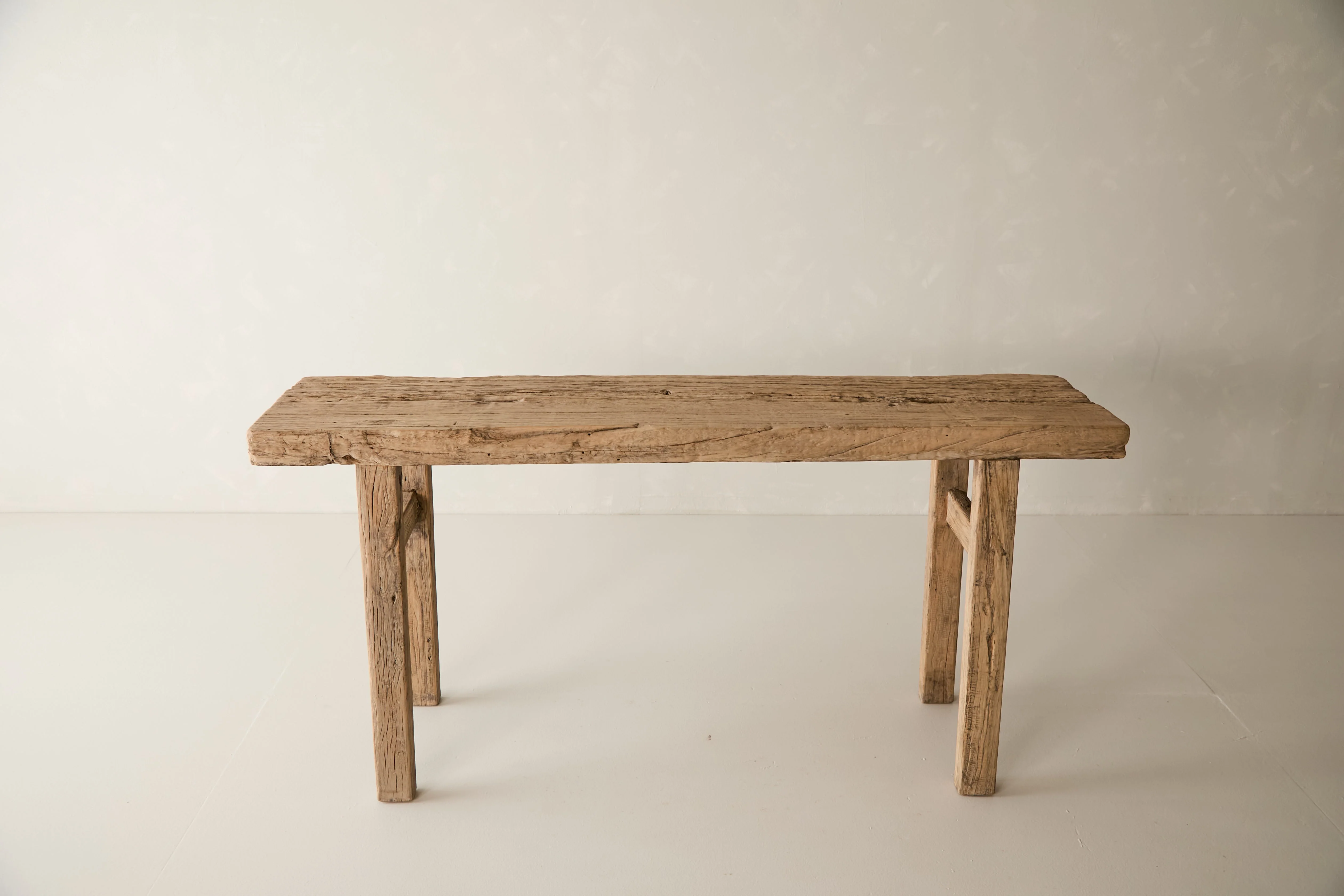 Vintage Solid Elm Console - Circa 1945 No. K9 - Image 3