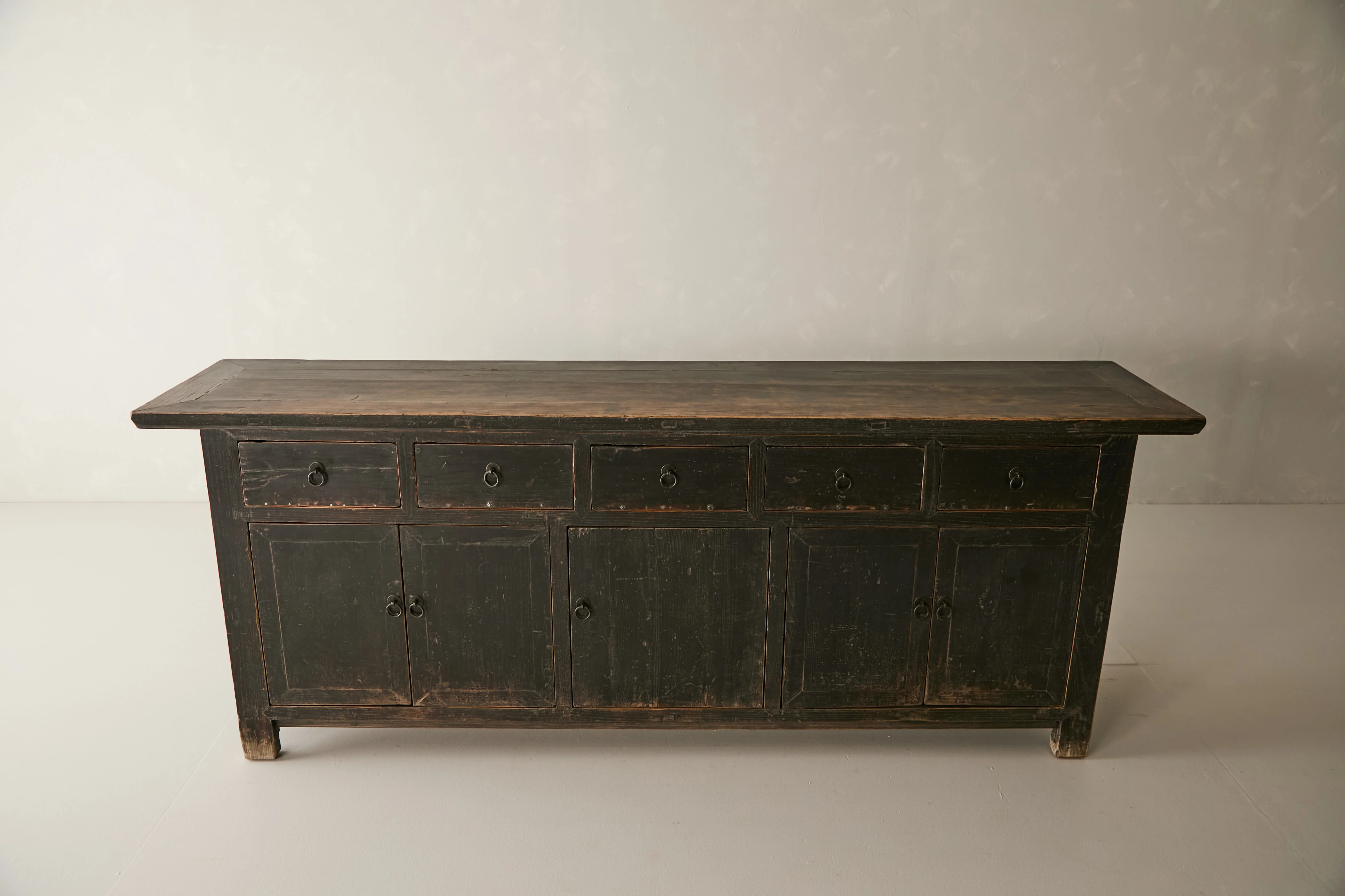 Vintage Solid Elm Sideboard - Circa 1895 No. K14 - Image 4