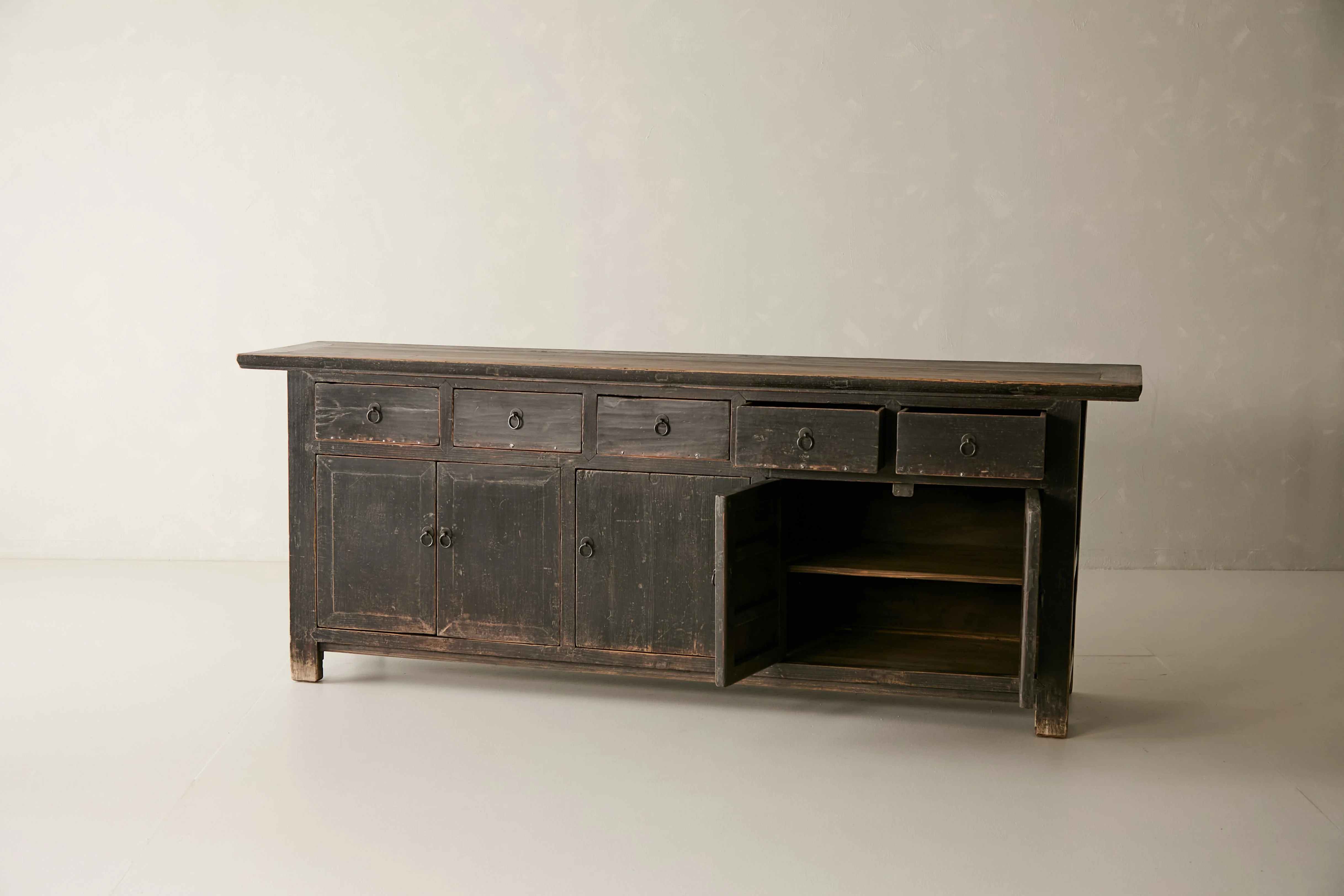 Vintage Solid Elm Sideboard - Circa 1895 No. K14 - Image 6