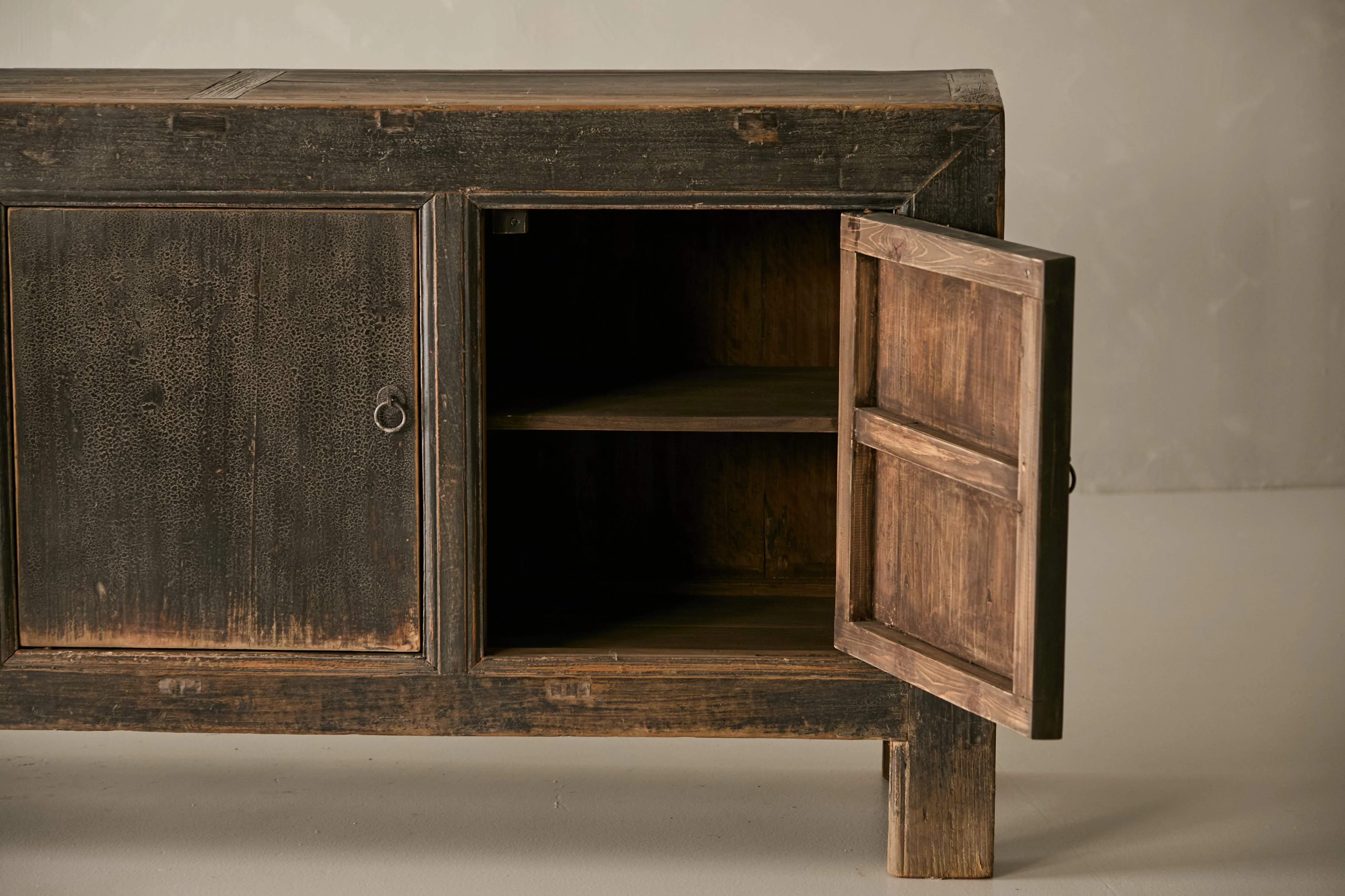 Vintage Solid Elm Sideboard - Circa 1925 No. K16 - Image 9