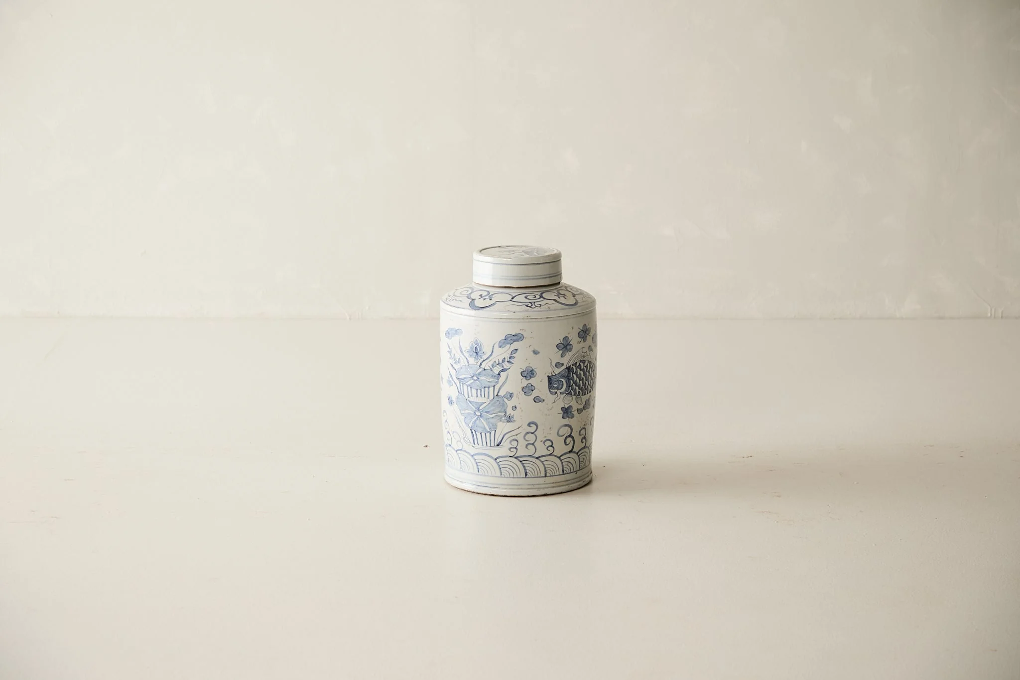Porcelain Floral Tea Jar