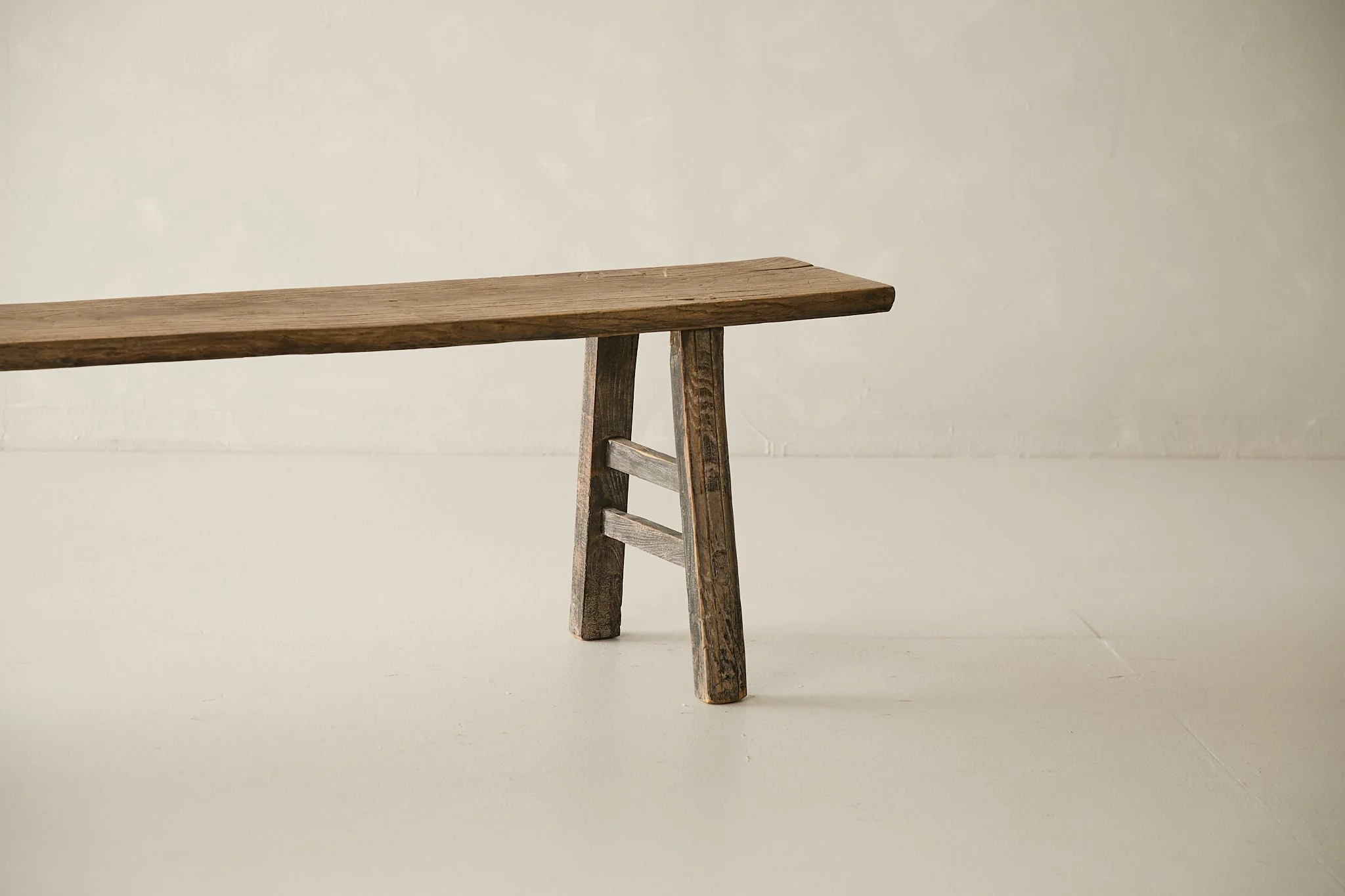 Vintage Elm Bench - Circa 1945 No. M18 - Image 4