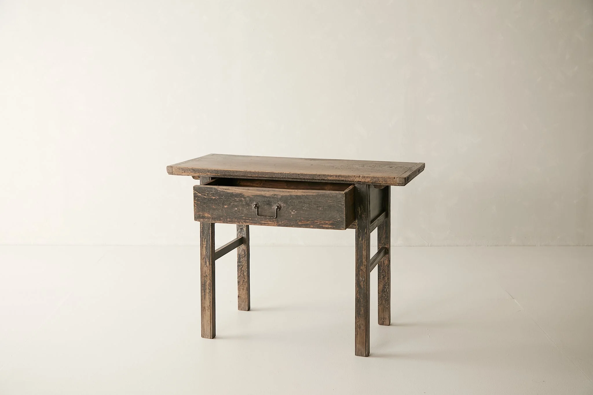 Vintage Elm Single-Drawer Console - Circa 1945 No. M25 - Image 7