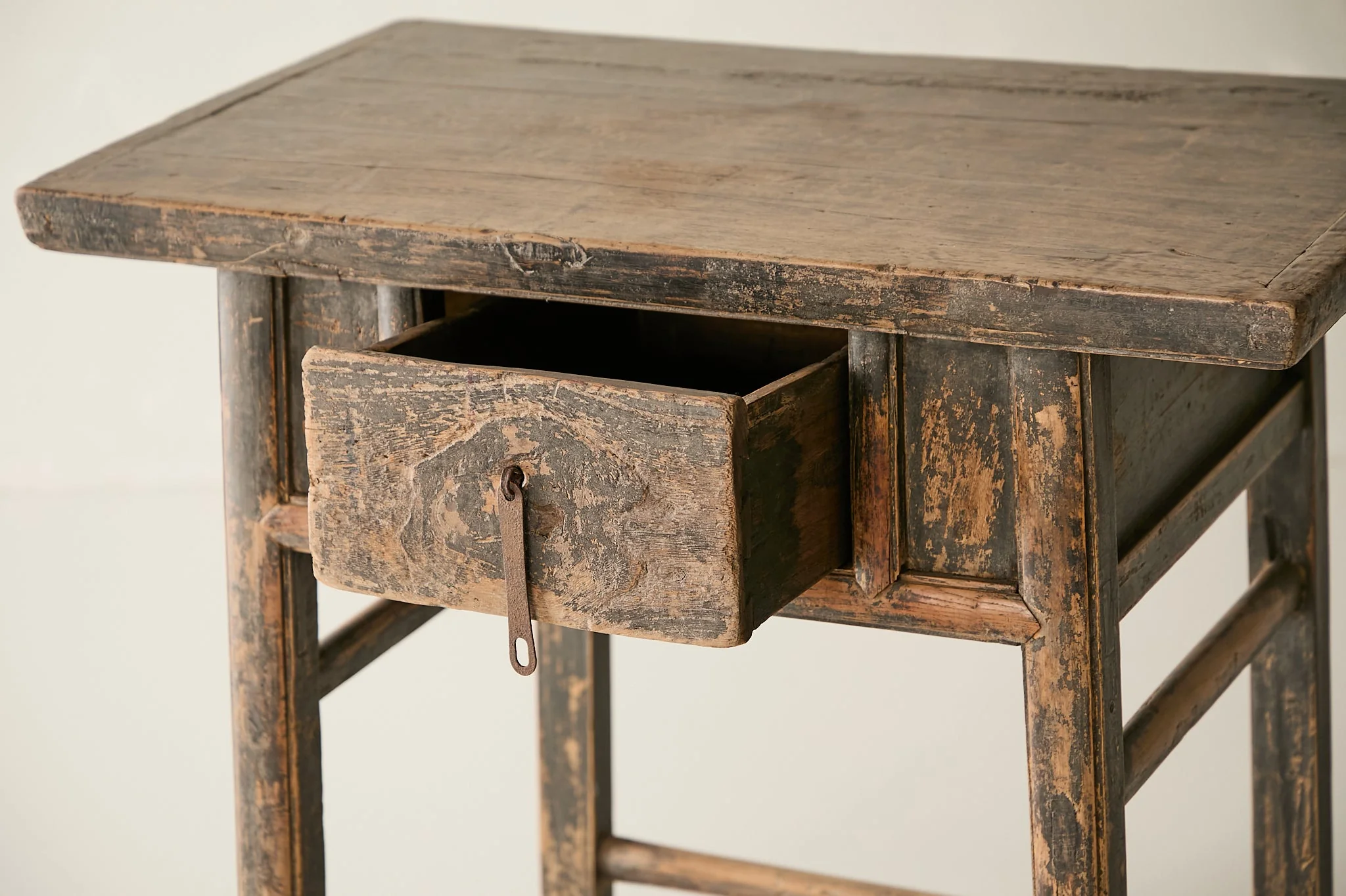 Vintage Elm Single-Drawer Console - Circa 1925 No. M27 - Image 7
