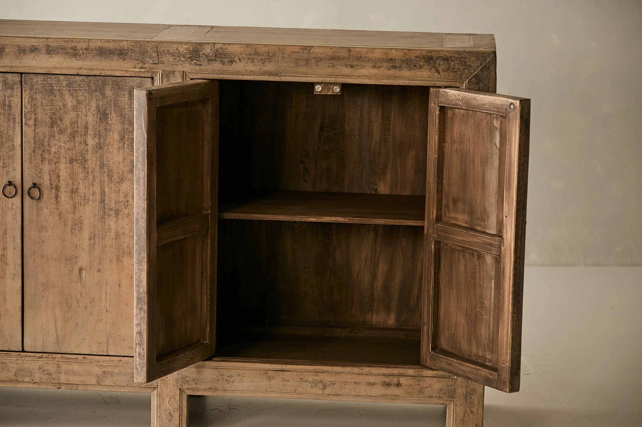 Vintage Elm 6-Door Sideboard - Circa 1875 No. M52 - Image 7