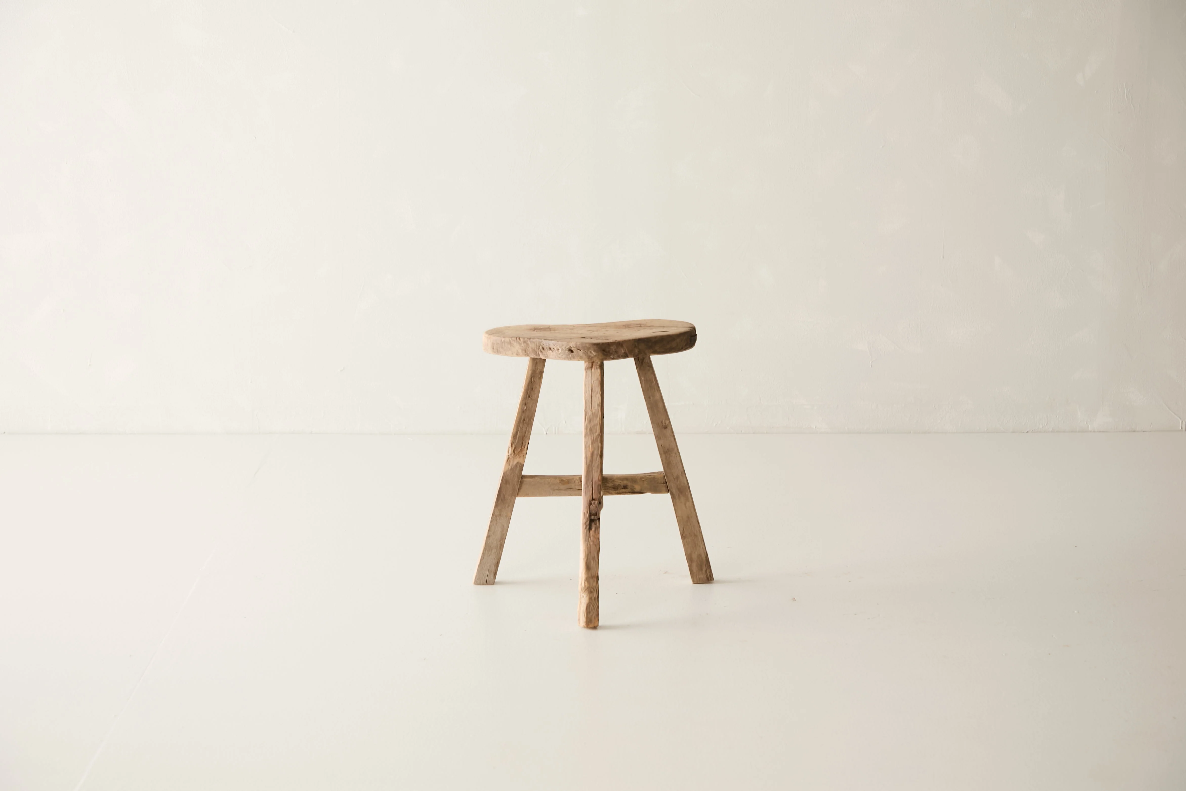 Vintage Solid Elm Saddle Stool - Circa 1955 No. K13