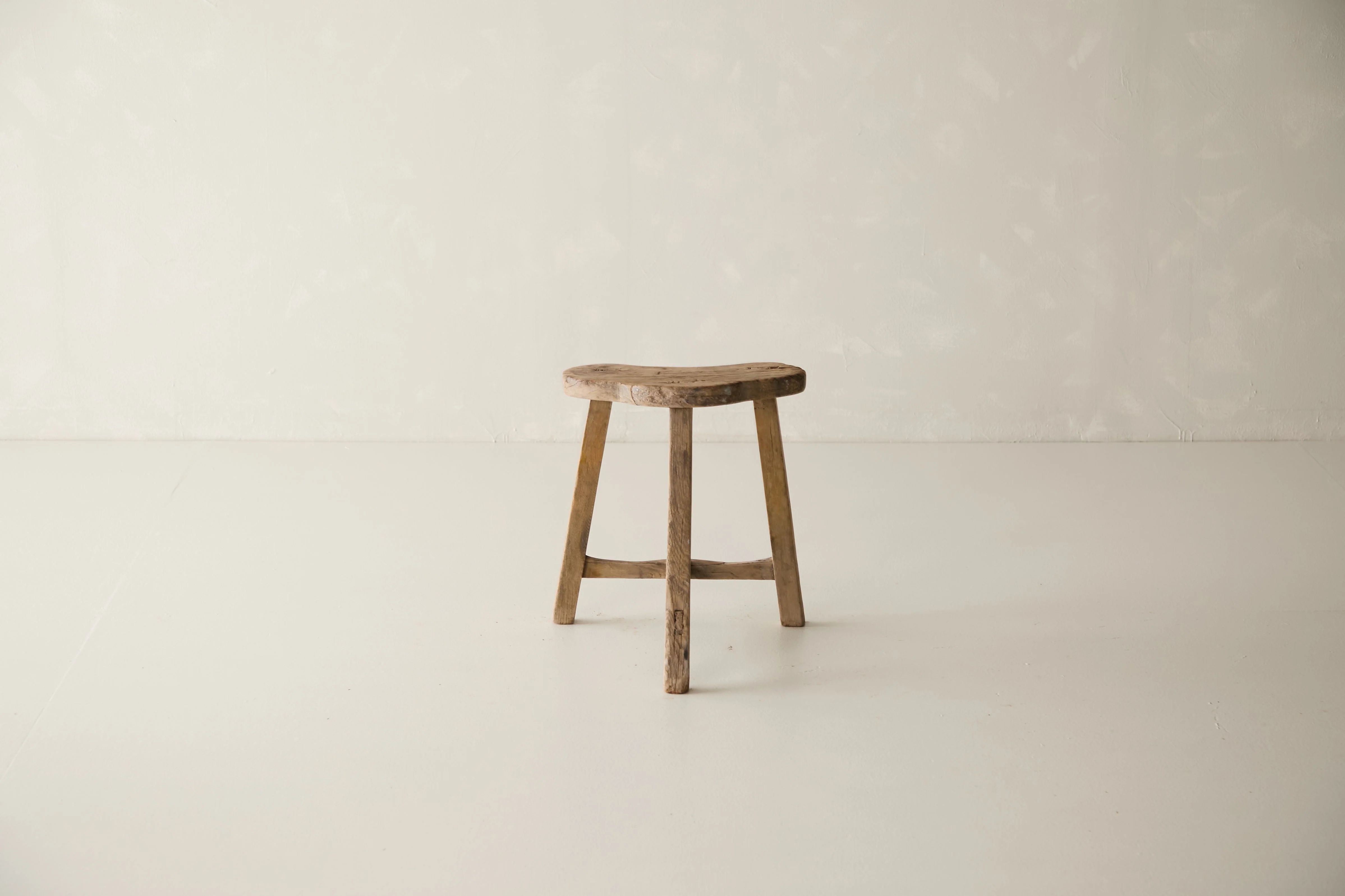 Vintage Solid Elm Saddle Stool - Circa 1955 No. K17