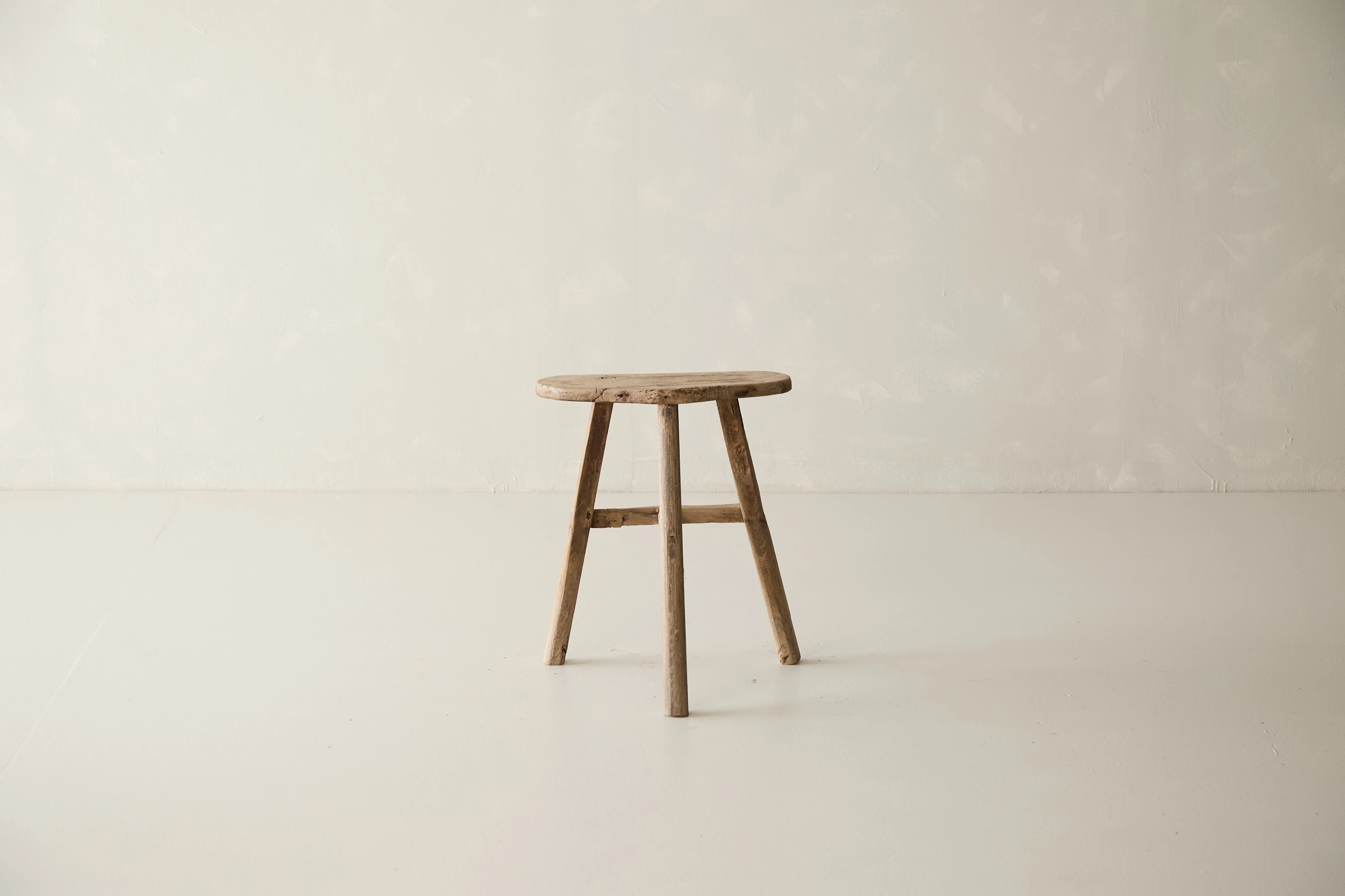 Vintage Solid Elm Saddle Stool - Circa 1955 No. K18