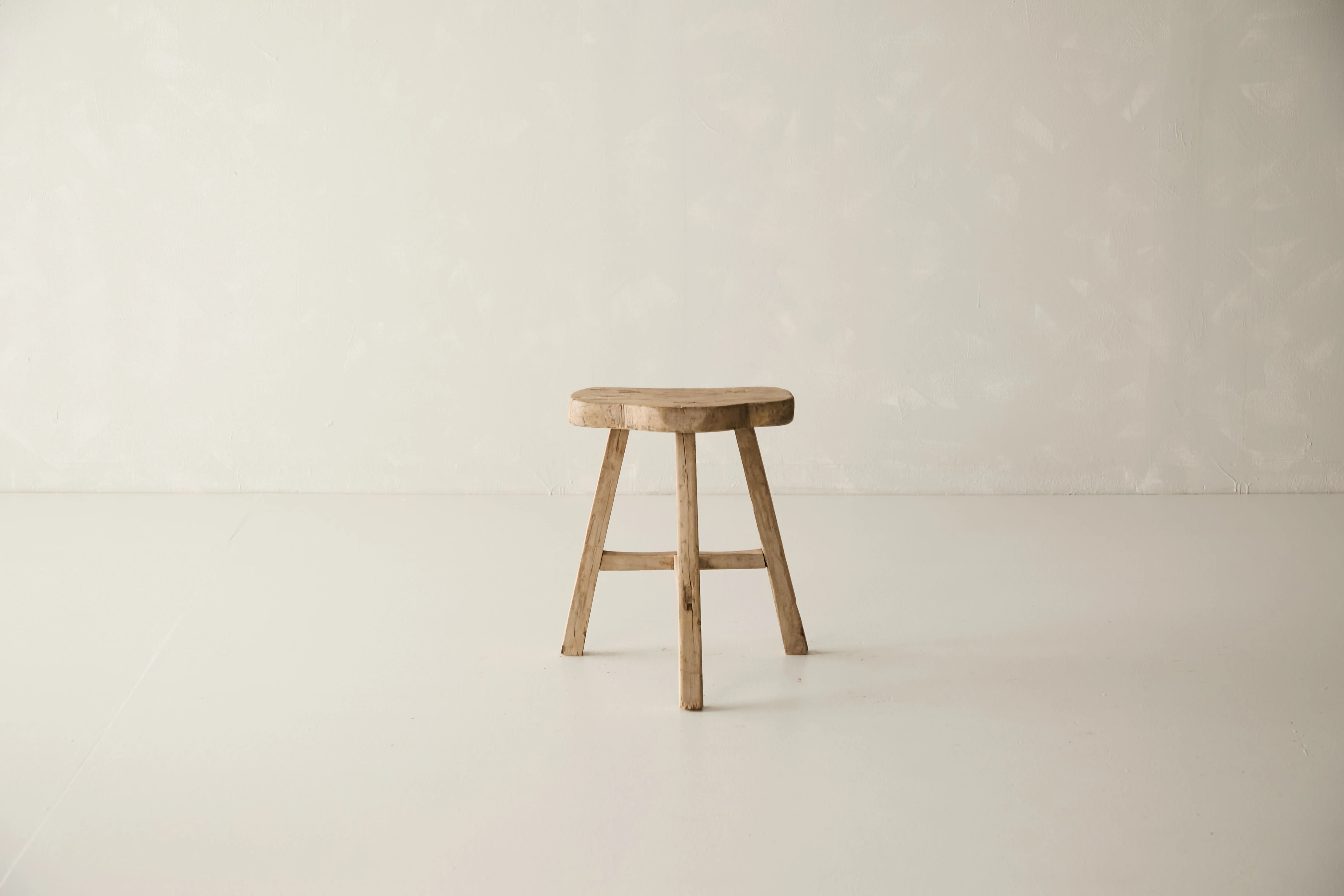 Vintage Solid Elm Saddle Stool - Circa 1955 No. K20