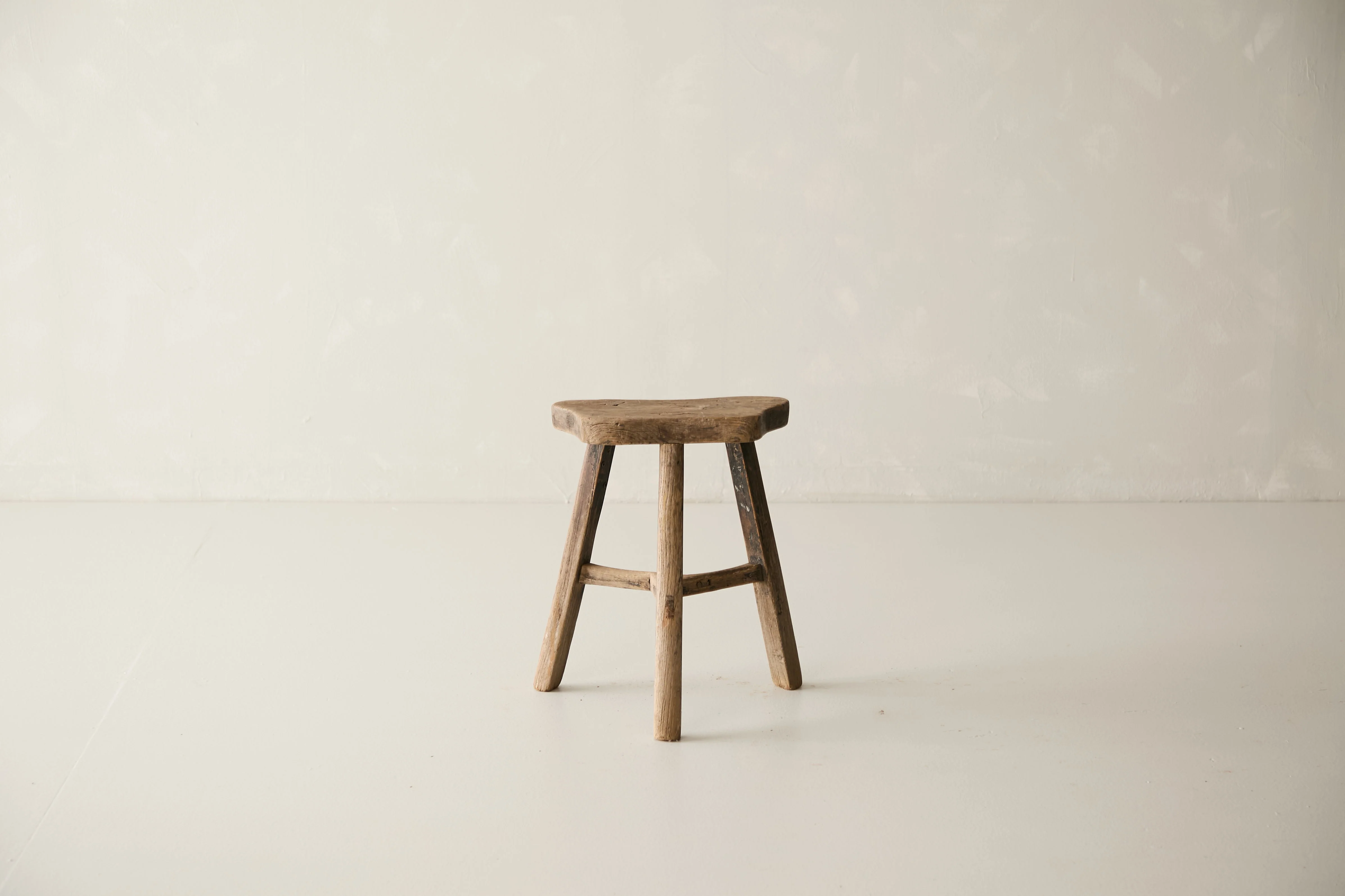 Vintage Solid Elm Saddle Stool - Circa 1955 No. K22