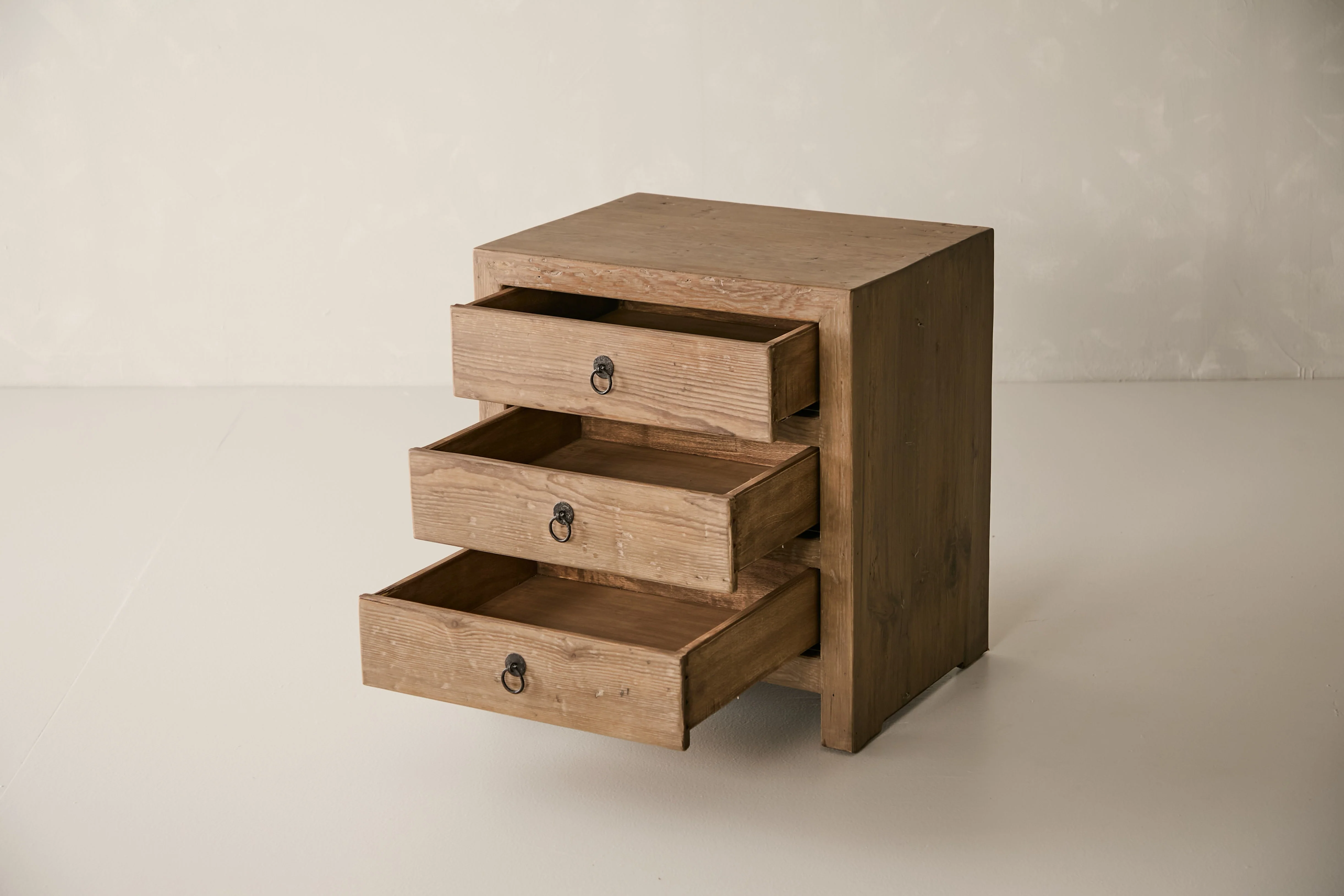 Trio Nightstand - Aged Brown - Image 5