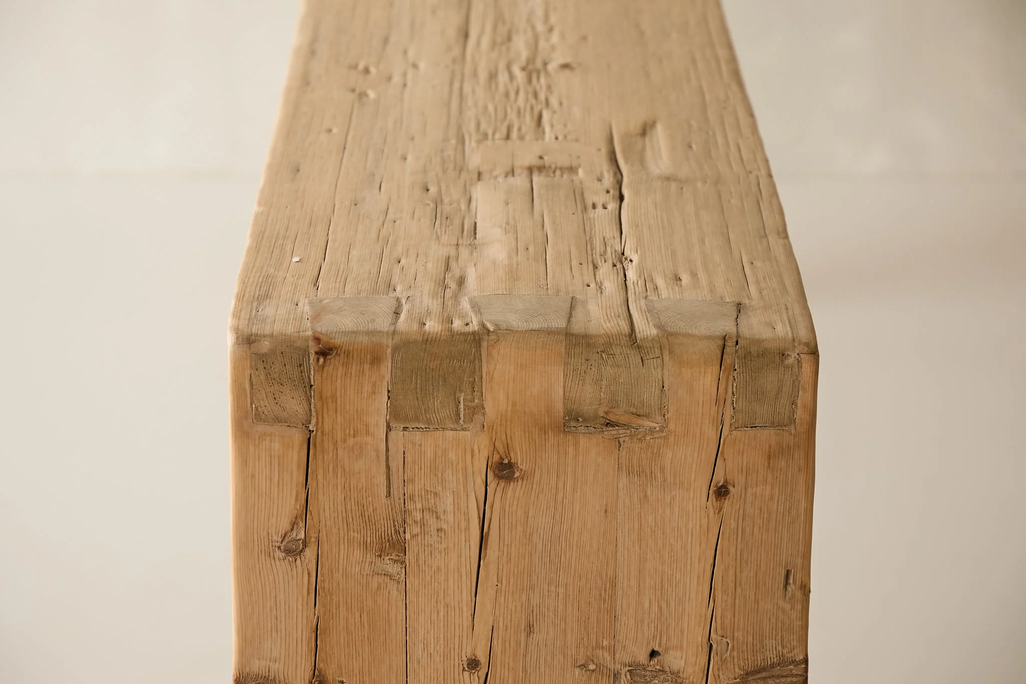Reclaimed Pine Waterfall Console - Image 4