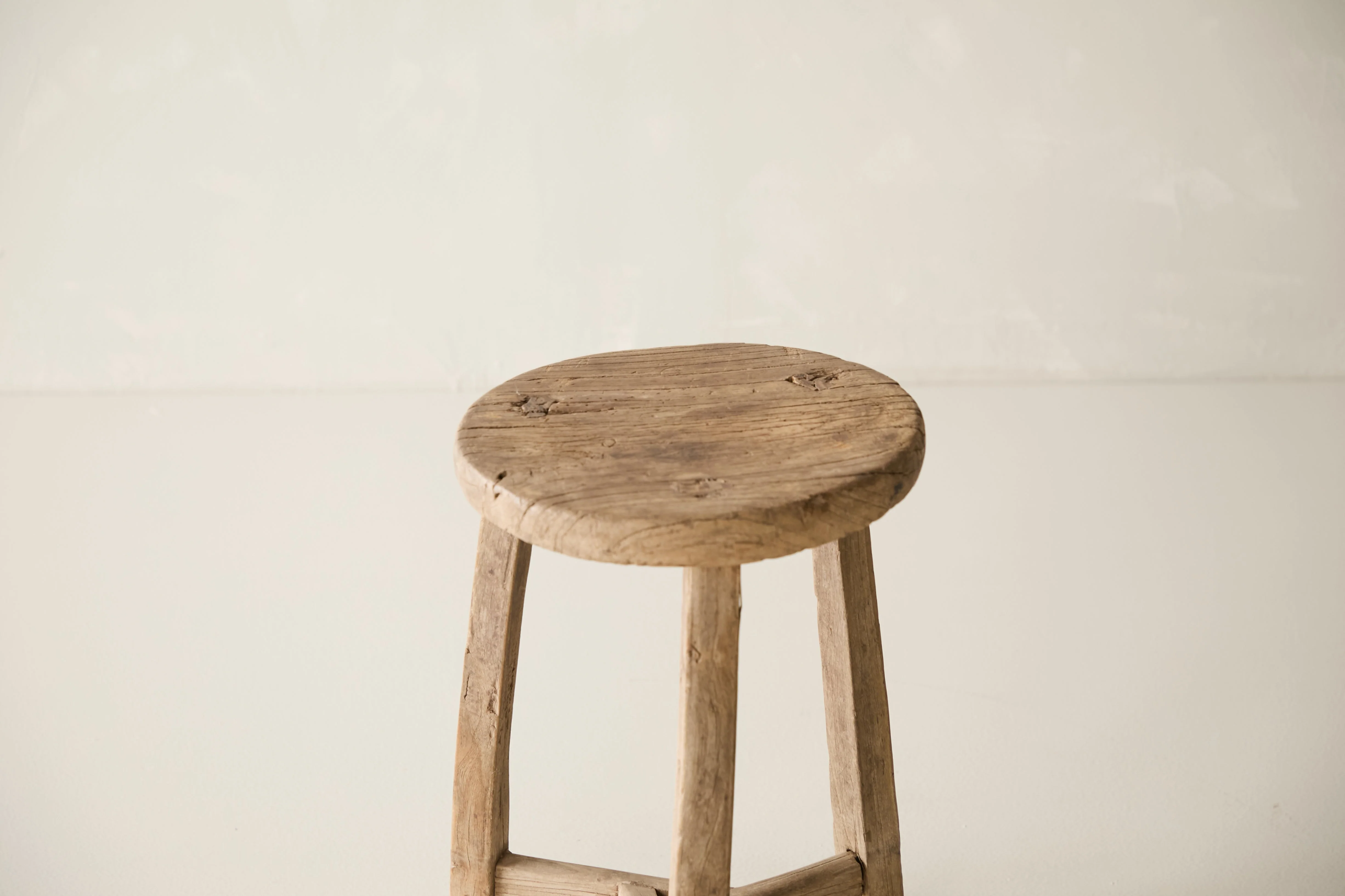 Vintage Solid Elm Cobbler Stool - Circa 1955 No. J10 - Image 2
