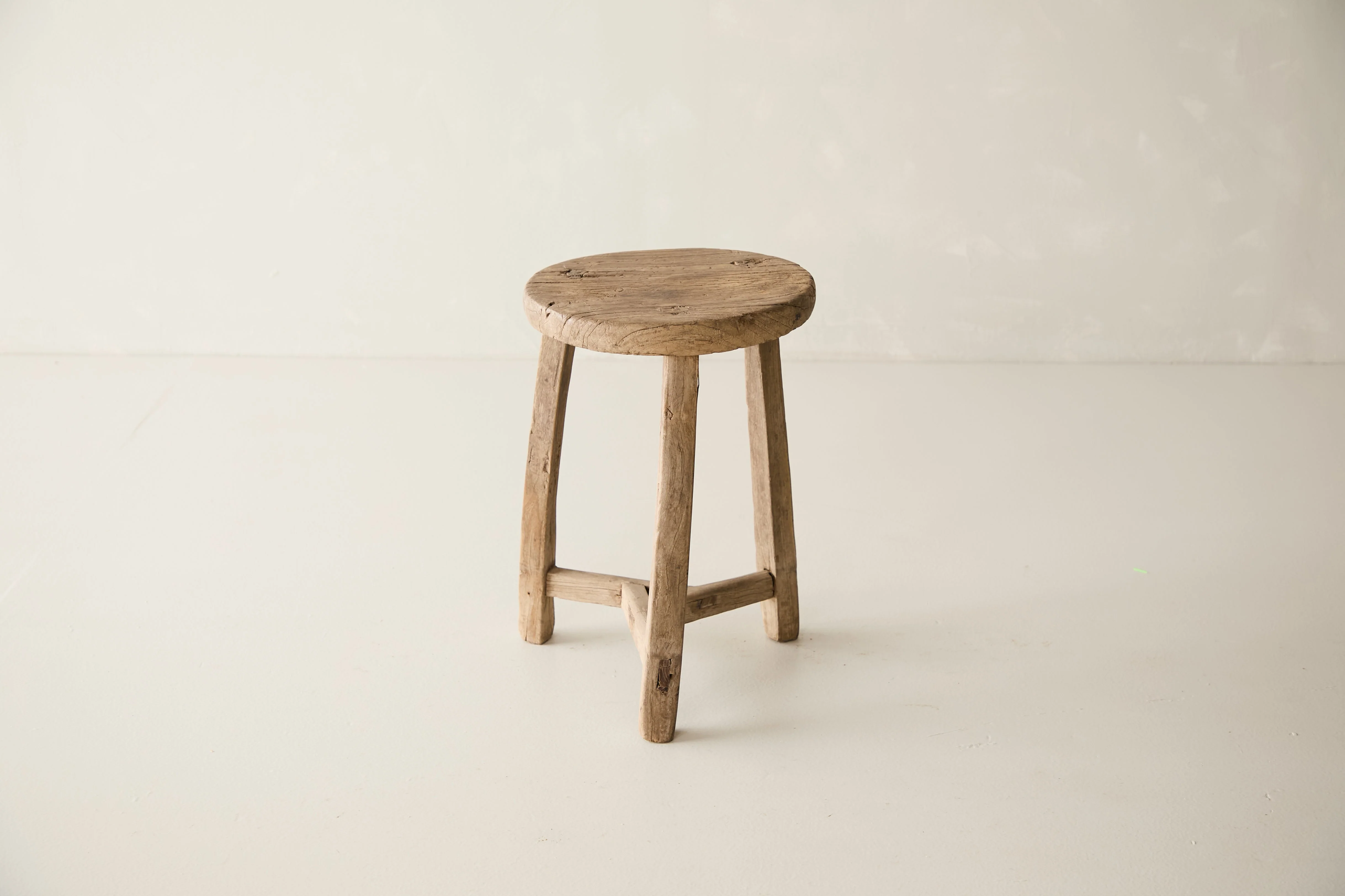 Vintage Solid Elm Cobbler Stool - Circa 1955 No. J10 - Image 3