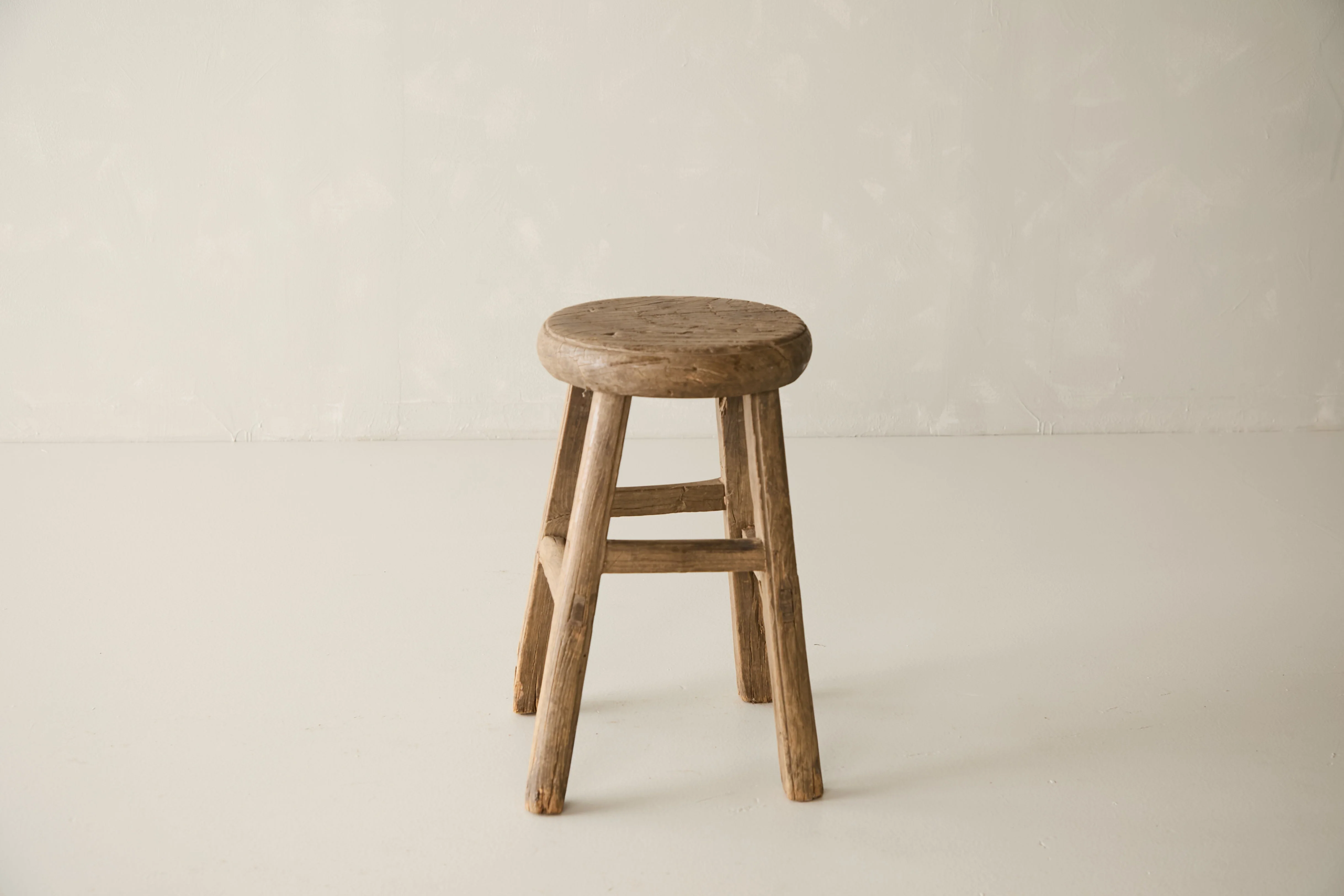 Vintage Solid Elm Cobbler Stool - Circa 1955 No. J19 - Image 3