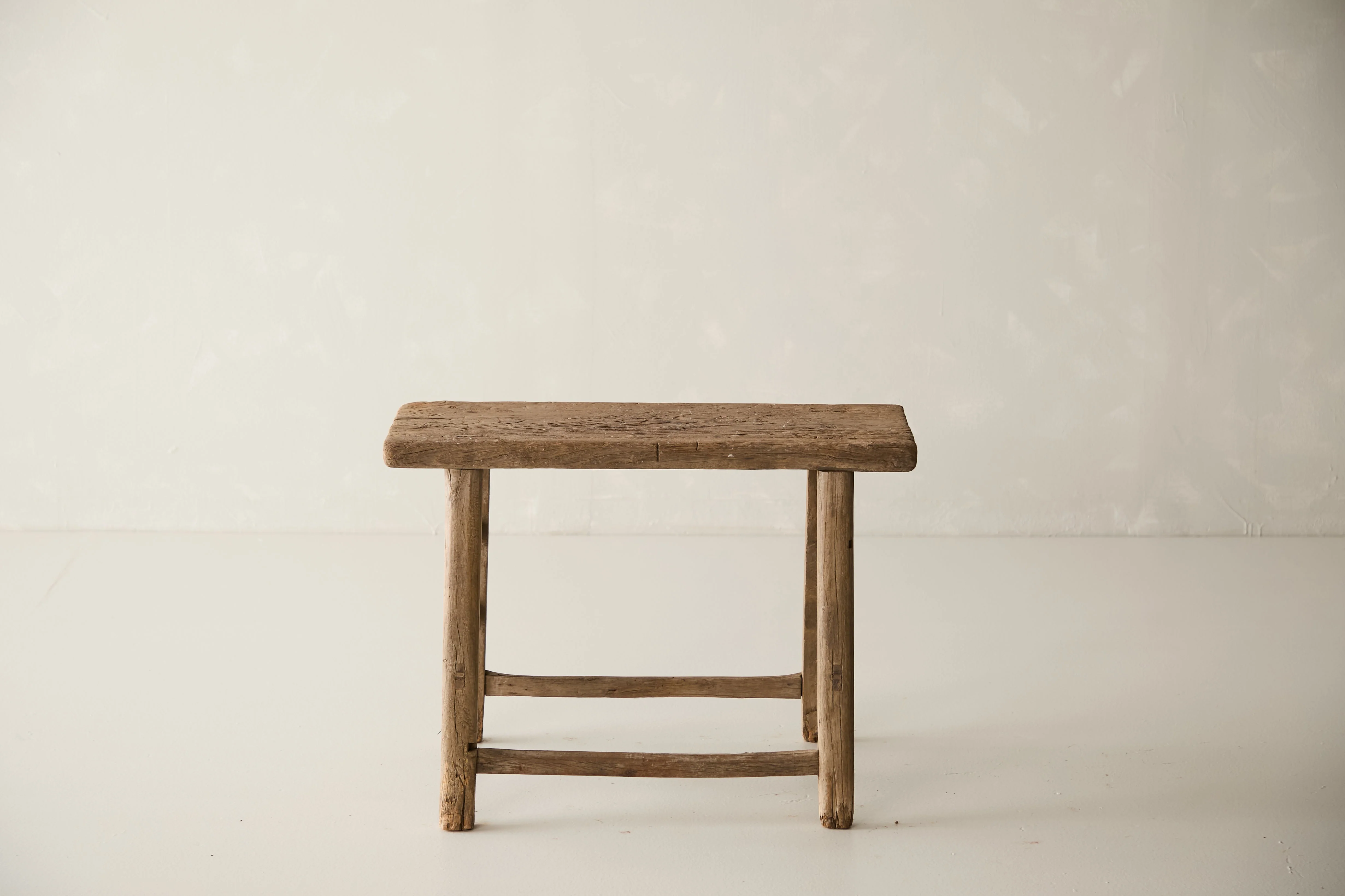 Vintage Solid Elm Ranch Stool - Circa 1955 No. K19