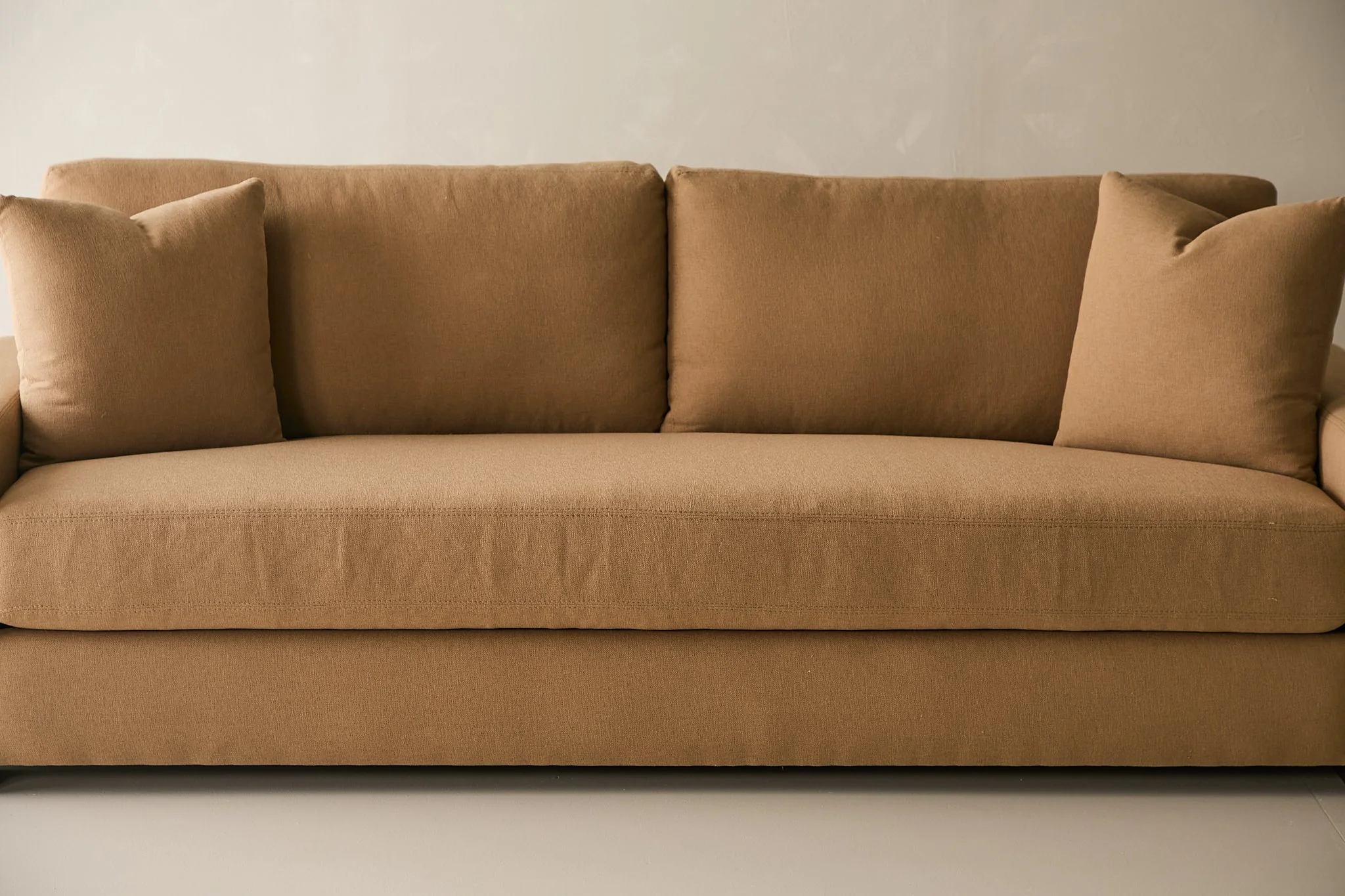 Laguna Sofa - Performance Belgian Linen Fabric in Camel - Image 4