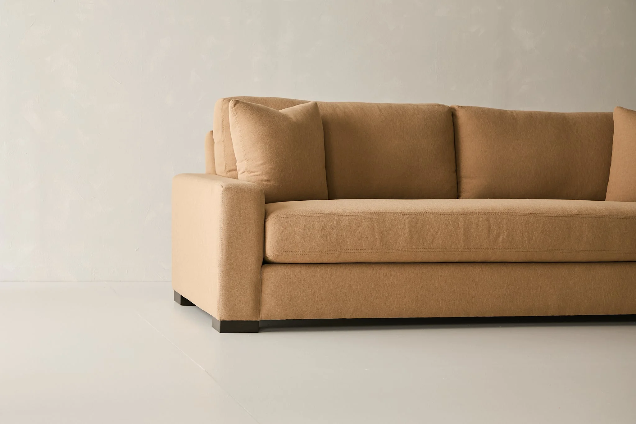 Laguna Sofa - Performance Belgian Linen Fabric in Camel - Image 5