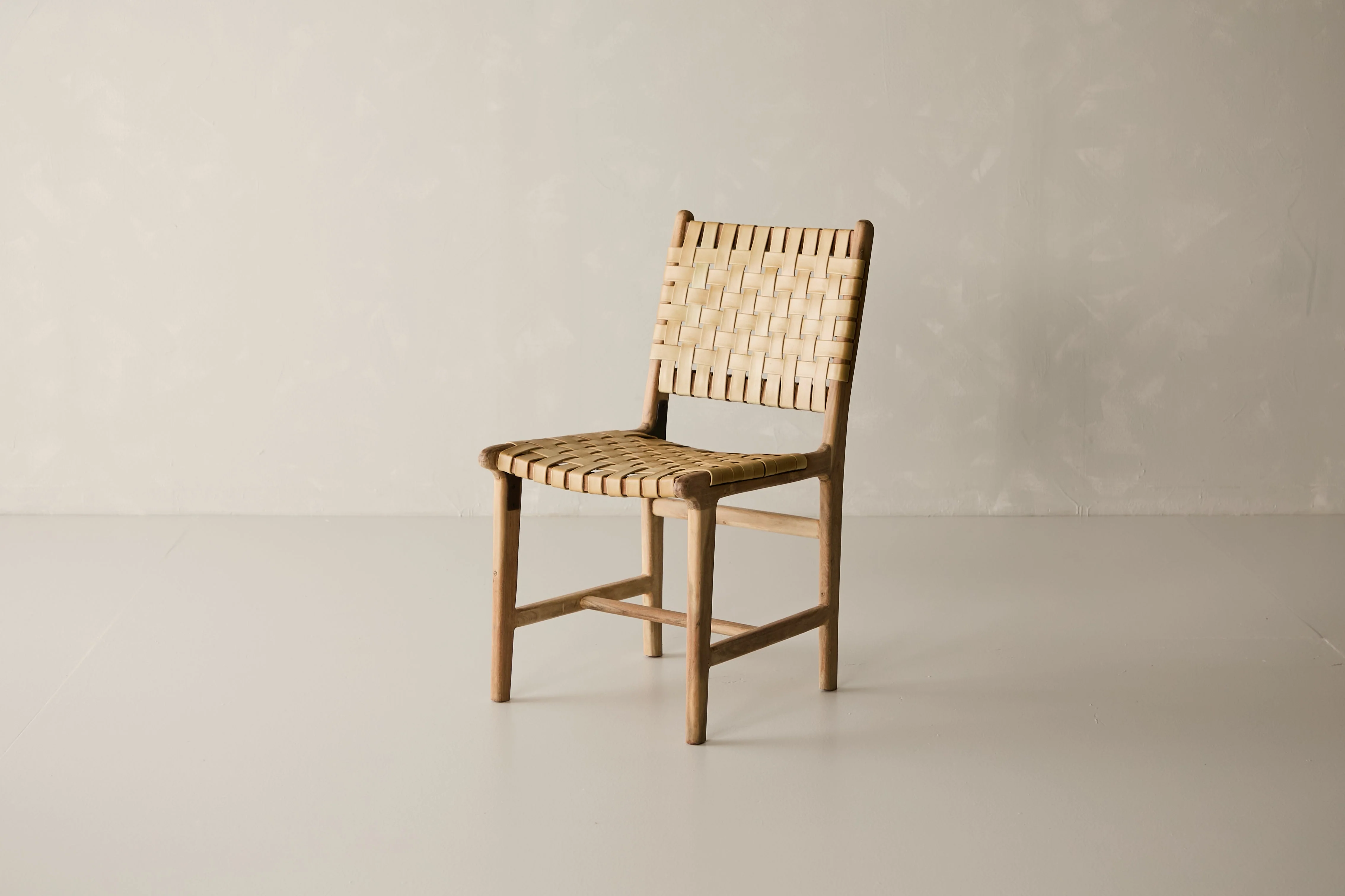 Trellis Dining Chair - Tan Leather - Image 3