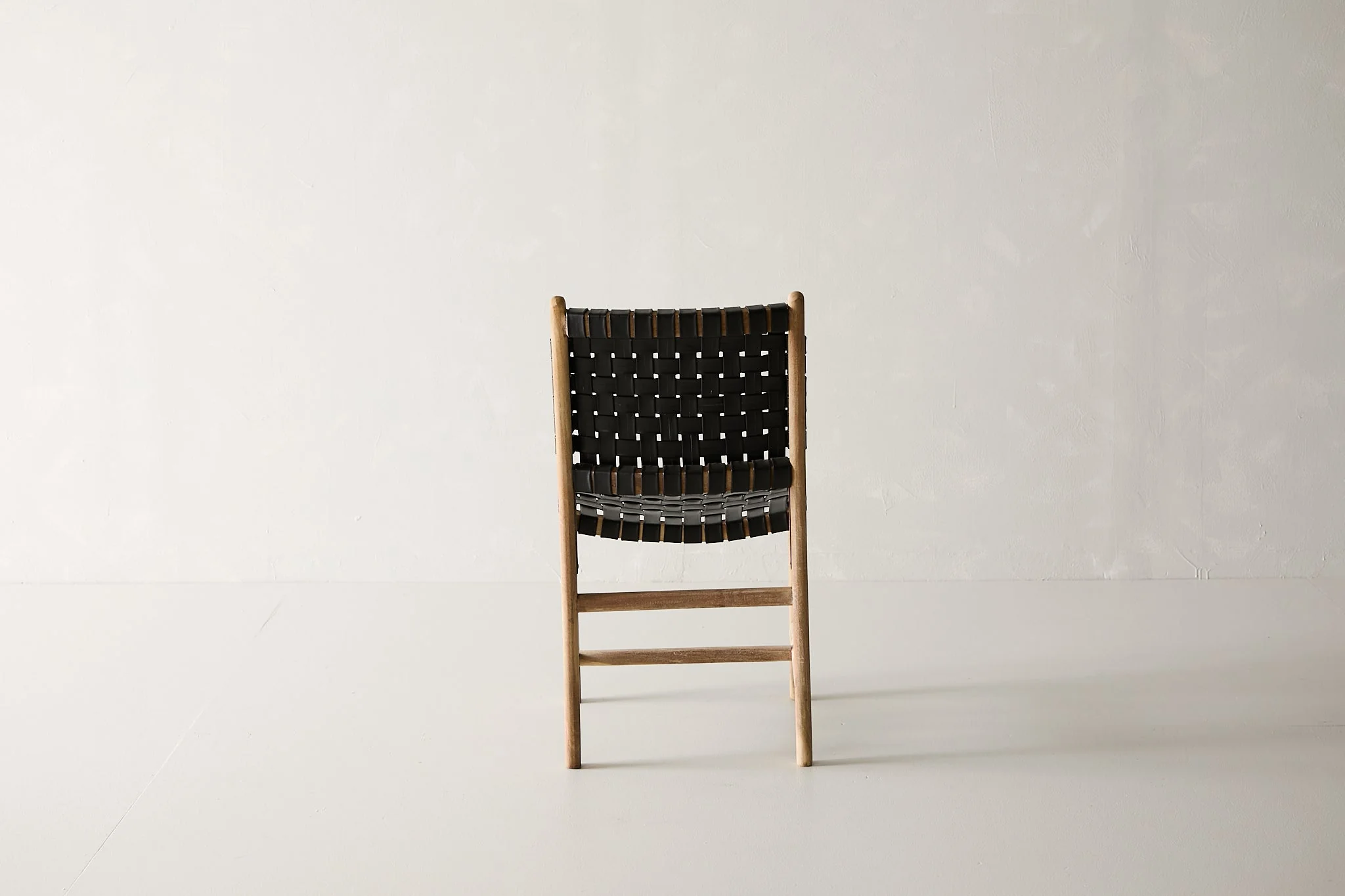 Trellis Dining Chair - Black Leather - Image 7