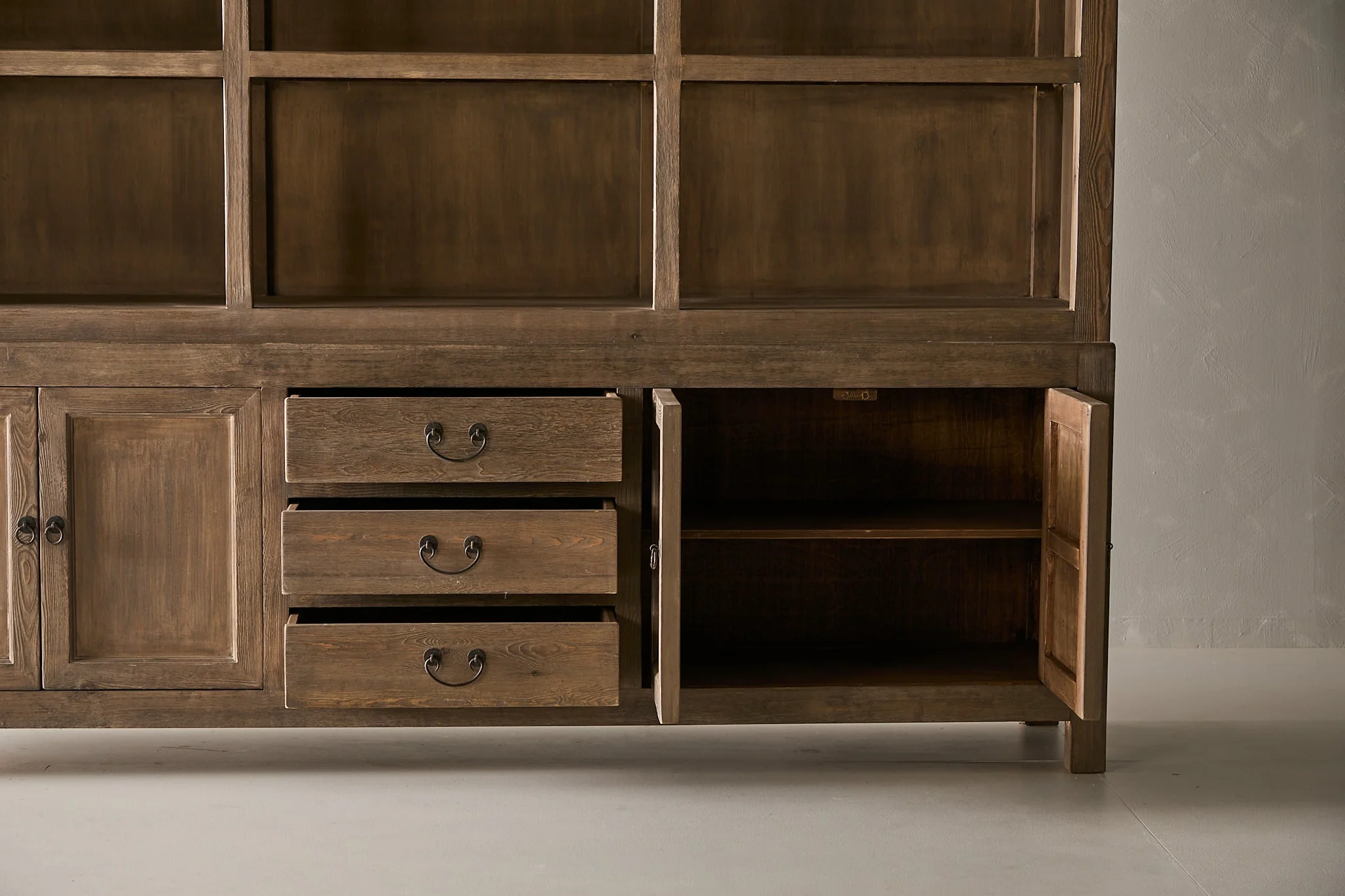 Nobu 2 Part Cabinet - Aged Brown - Image 5