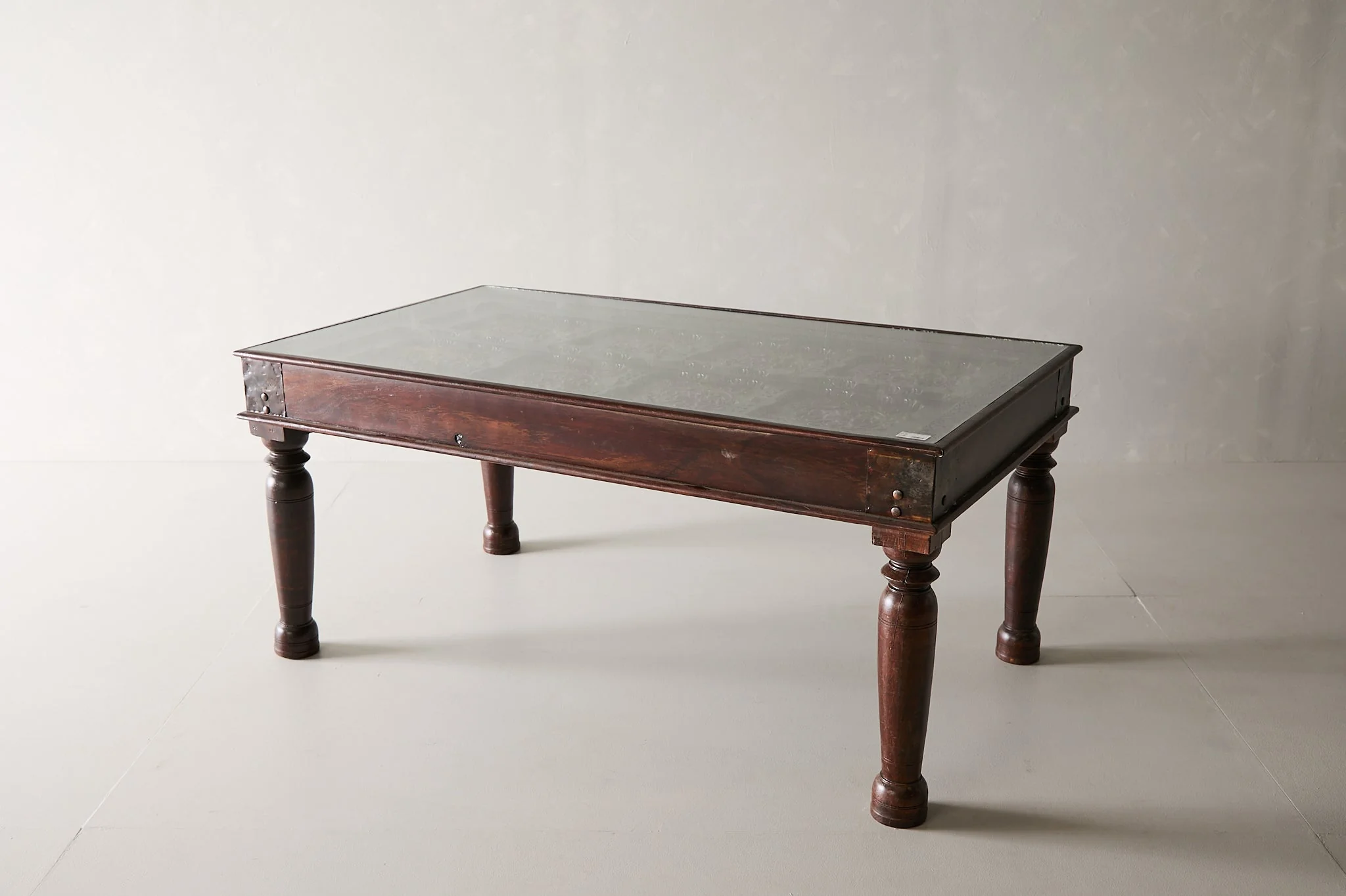 Pressed Copper Panel Dining Table - Image 6