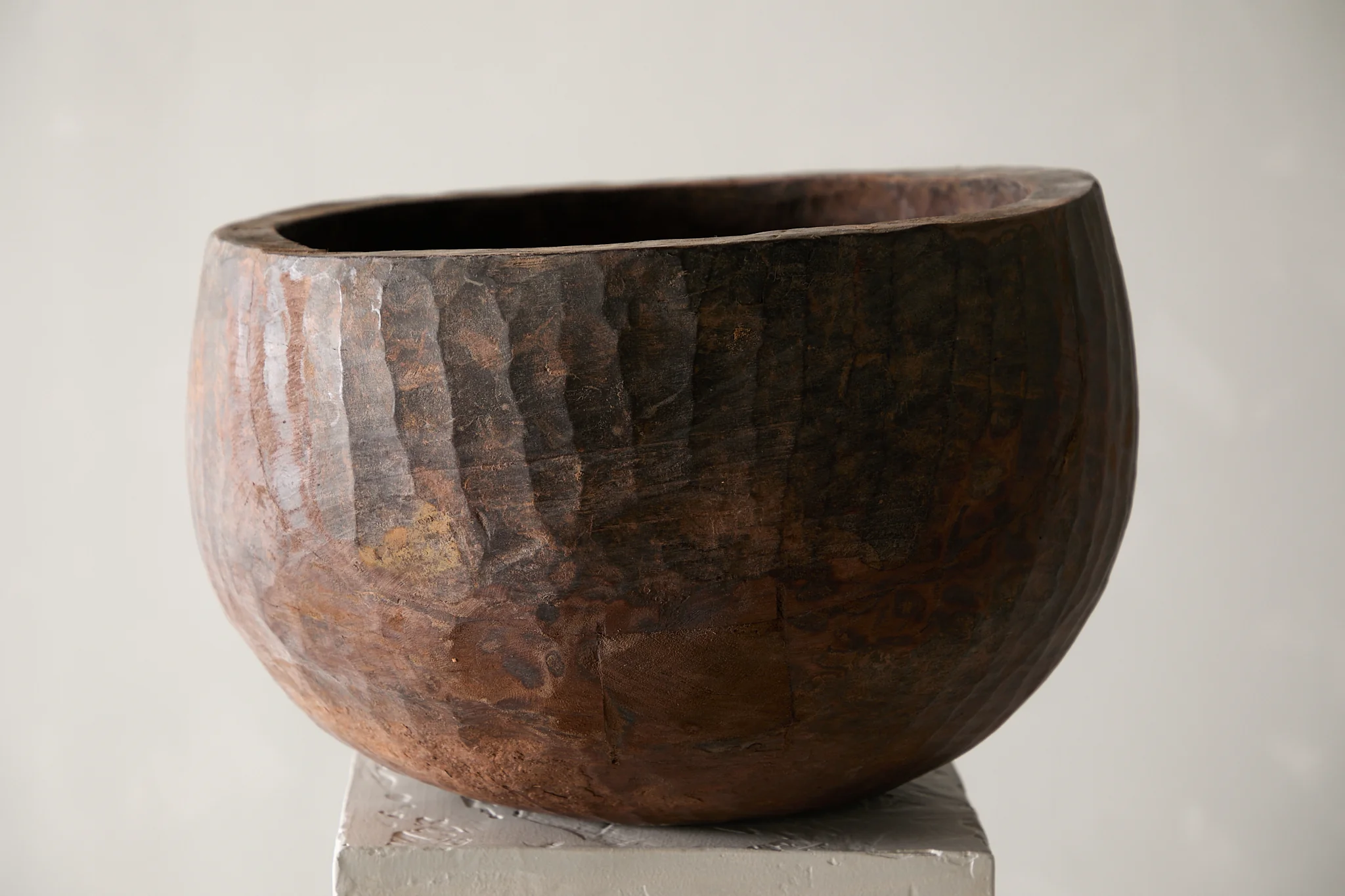 Vintage Wooden Bowl - Image 3
