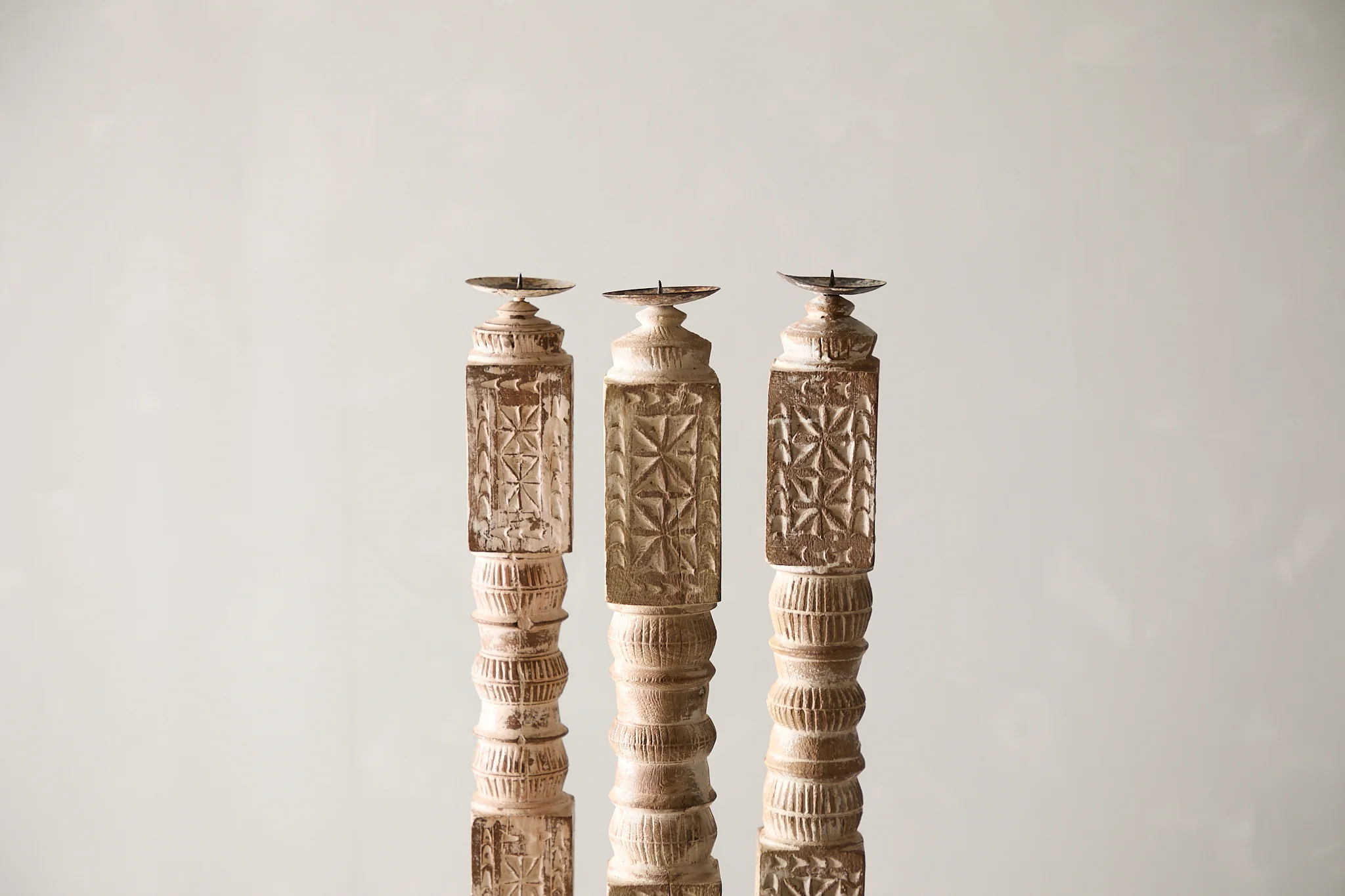Vintage Carved Banister Candle Stand - Image 6