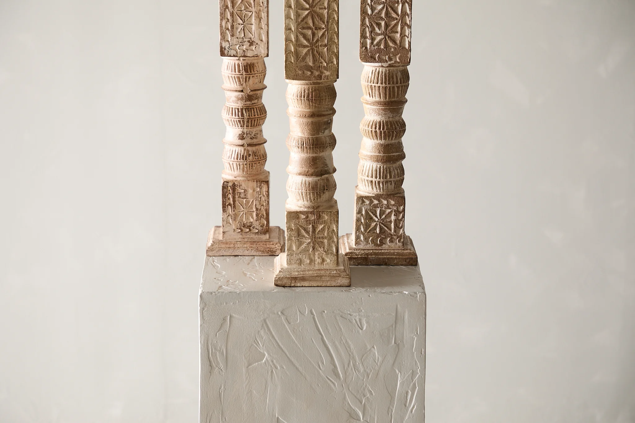 Vintage Carved Banister Candle Stand - Image 7